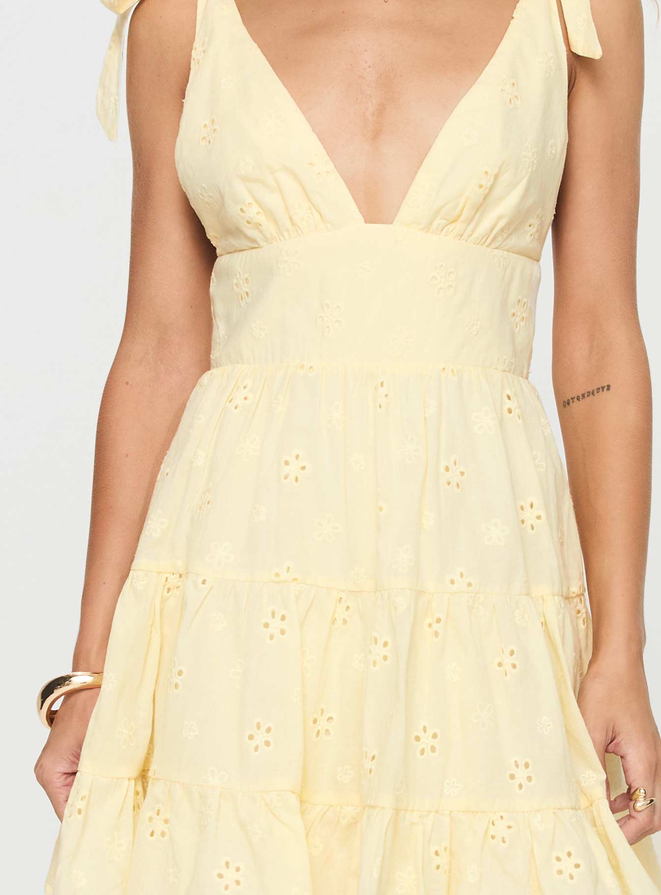 Galvis Mini Dress Lemon - luluinthesky