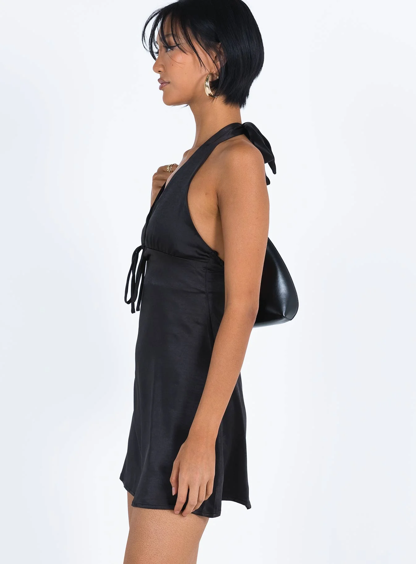 Lanier Mini Dress Black Petite - luluinthesky