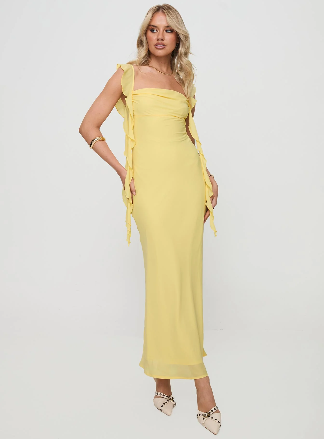 Lanai Maxi Dress Lemon - luluinthesky