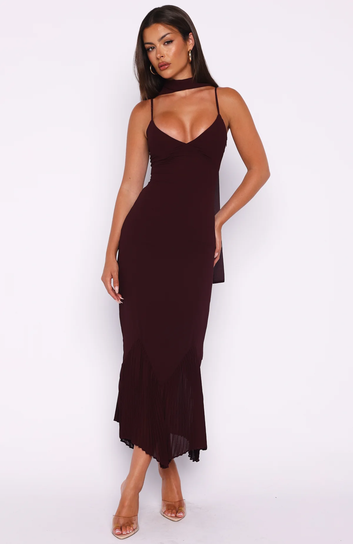 See You Later Maxi Dress Burgundy - luluinthesky