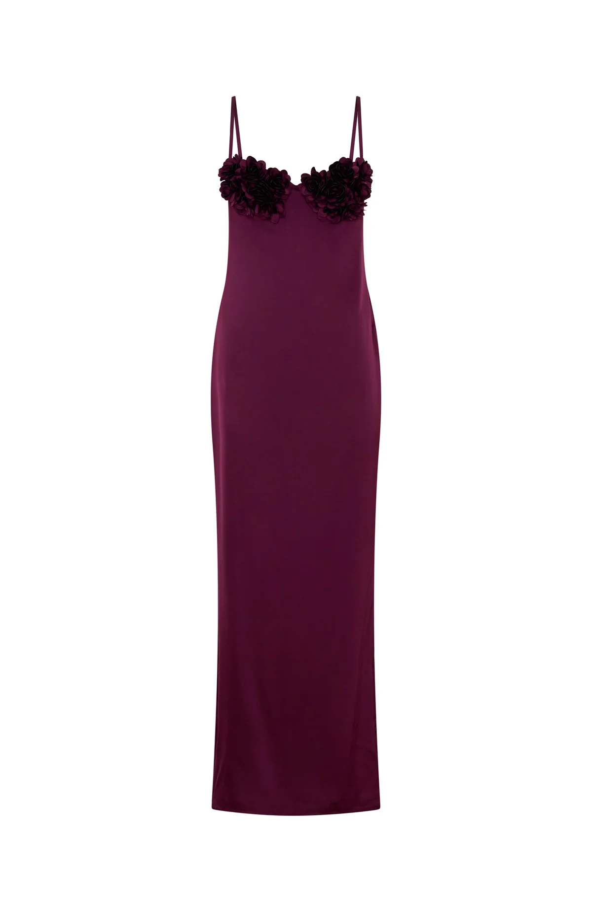 Sweet Petal Maxi Dress Burgundy - luluinthesky