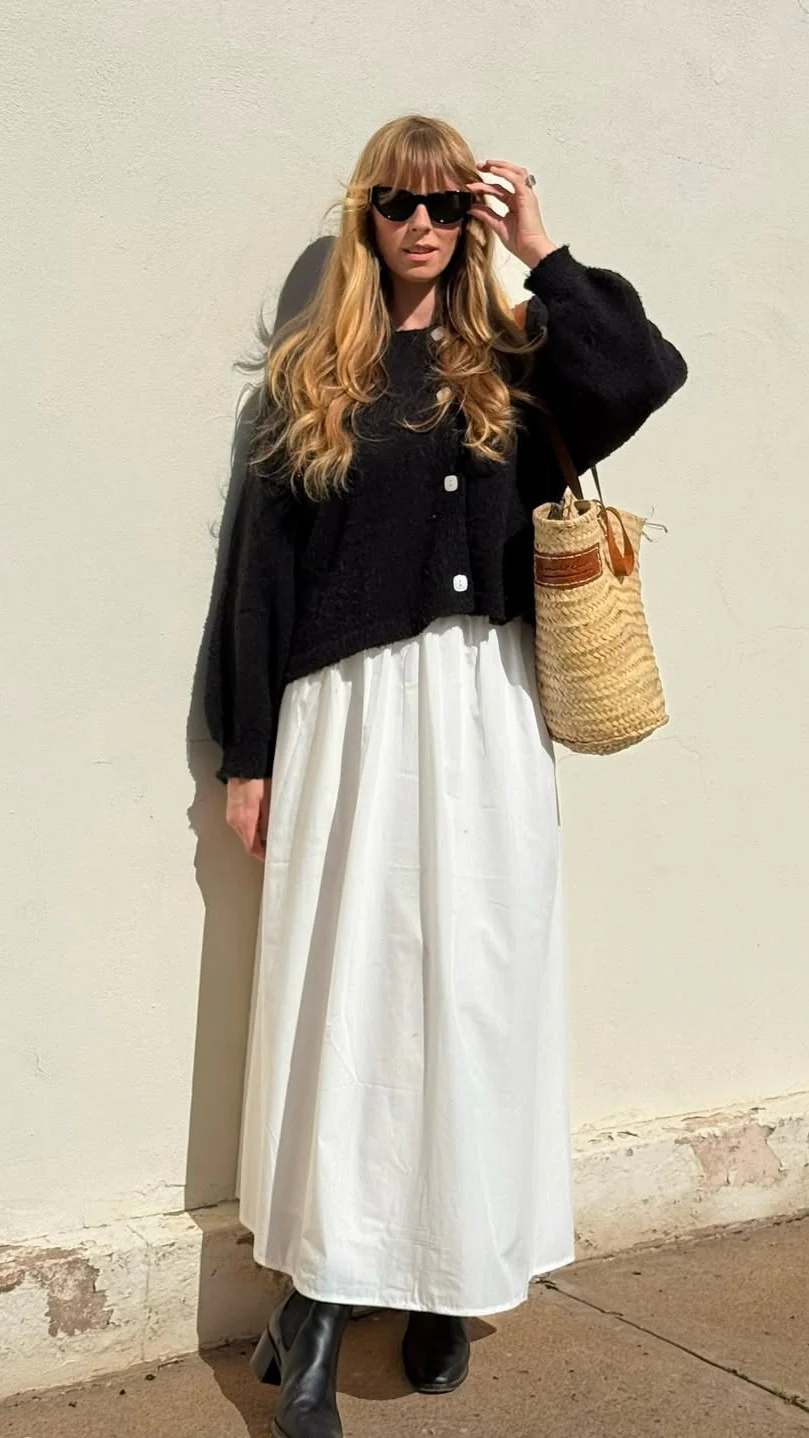 Immy Midi Dress - White - luluinthesky