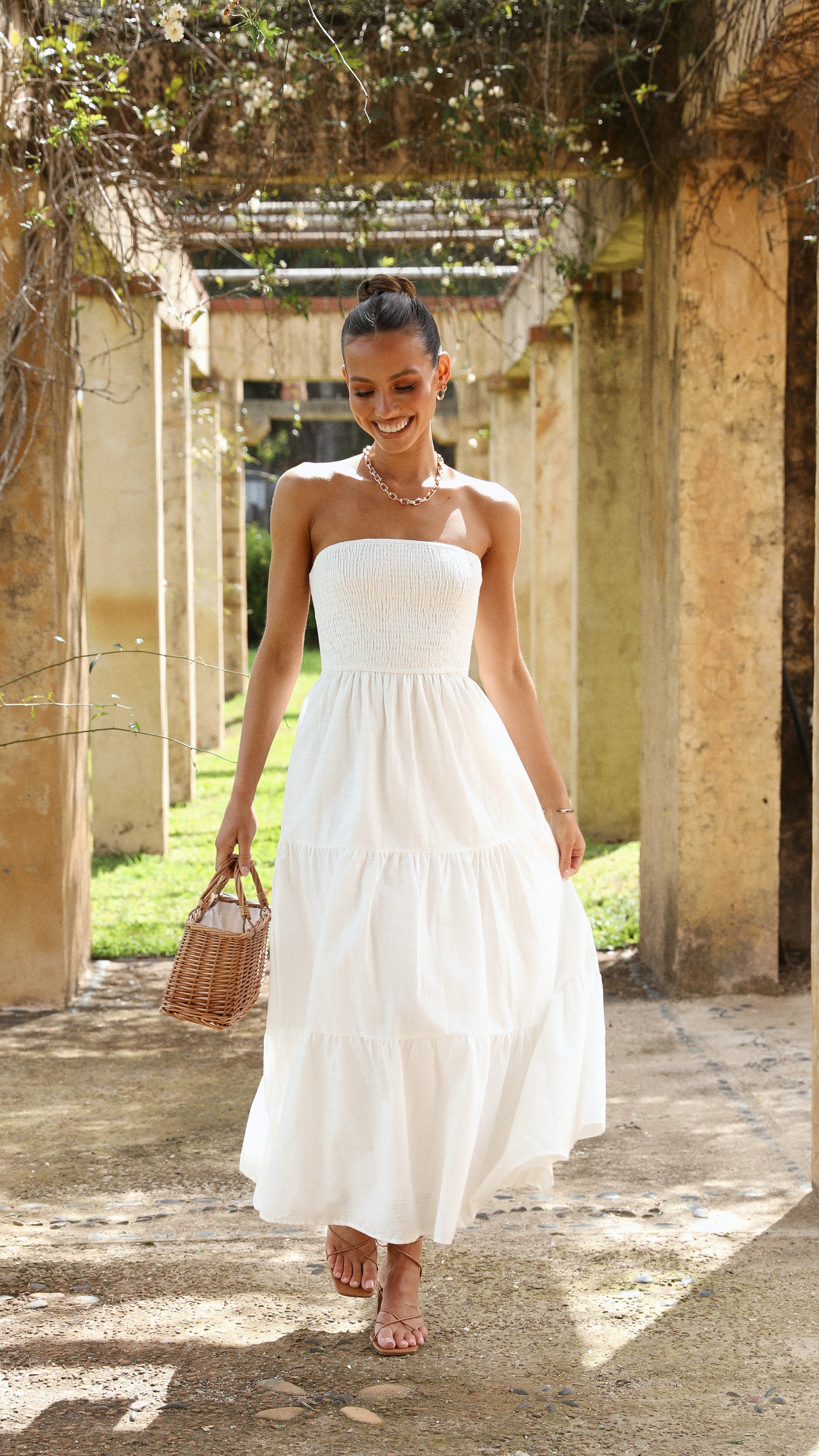 Brooke Maxi Dress - White - luluinthesky