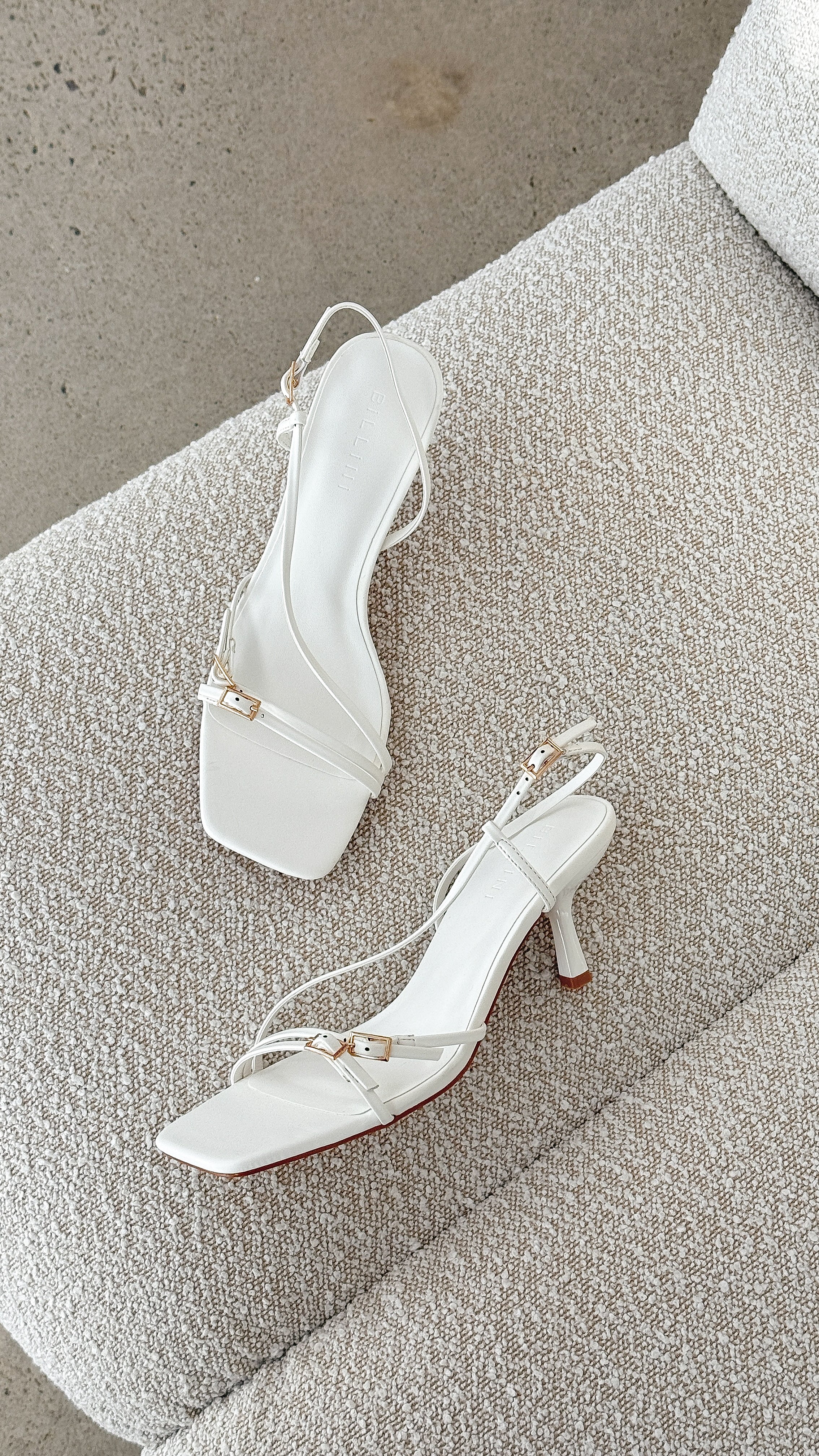 Toshie Heel - White - luluinthesky