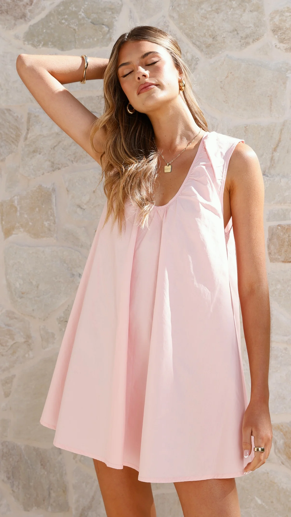 Vanessa Mini Dress - Pink - luluinthesky