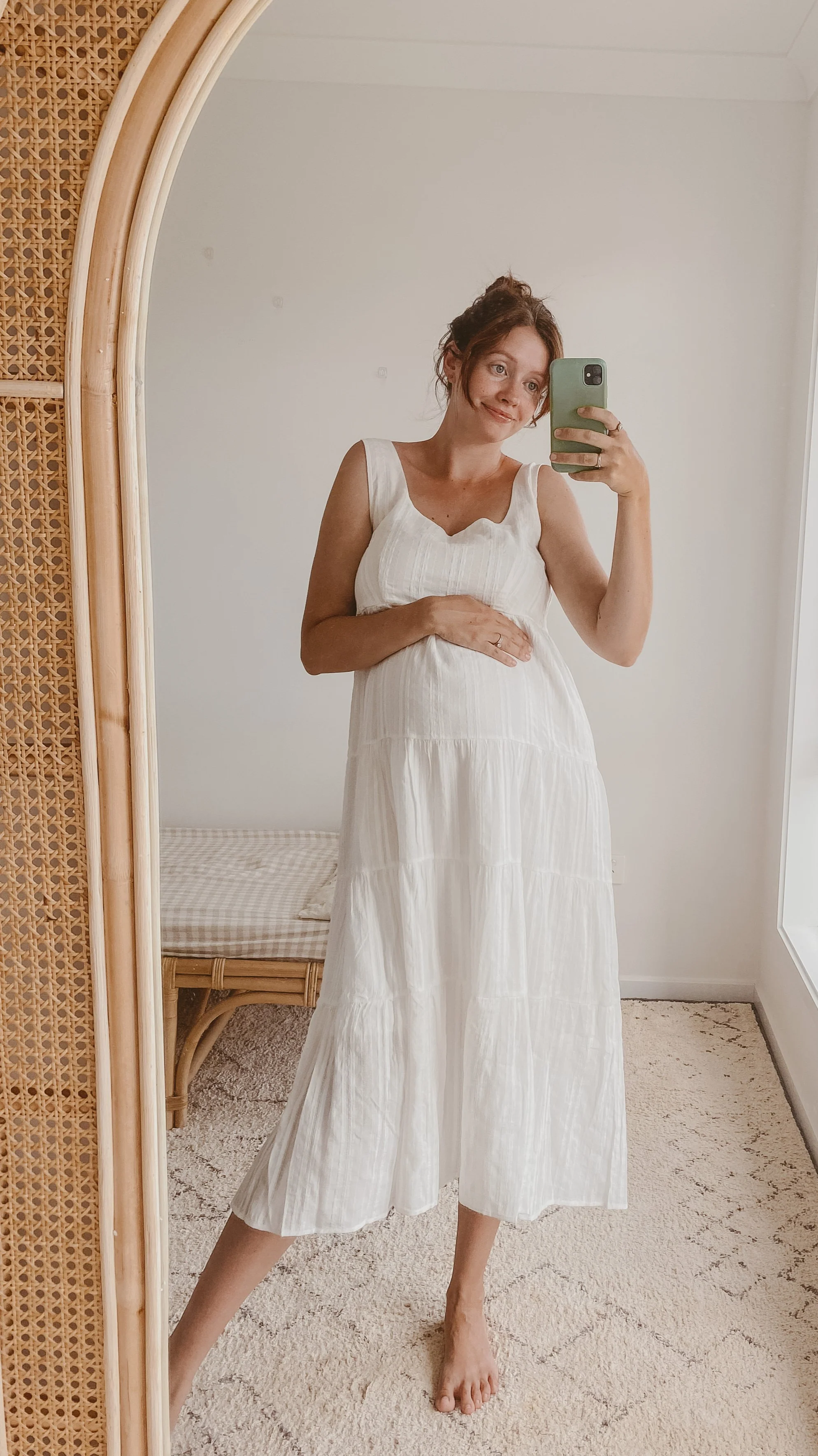 Liza Midi Dress - White - luluinthesky