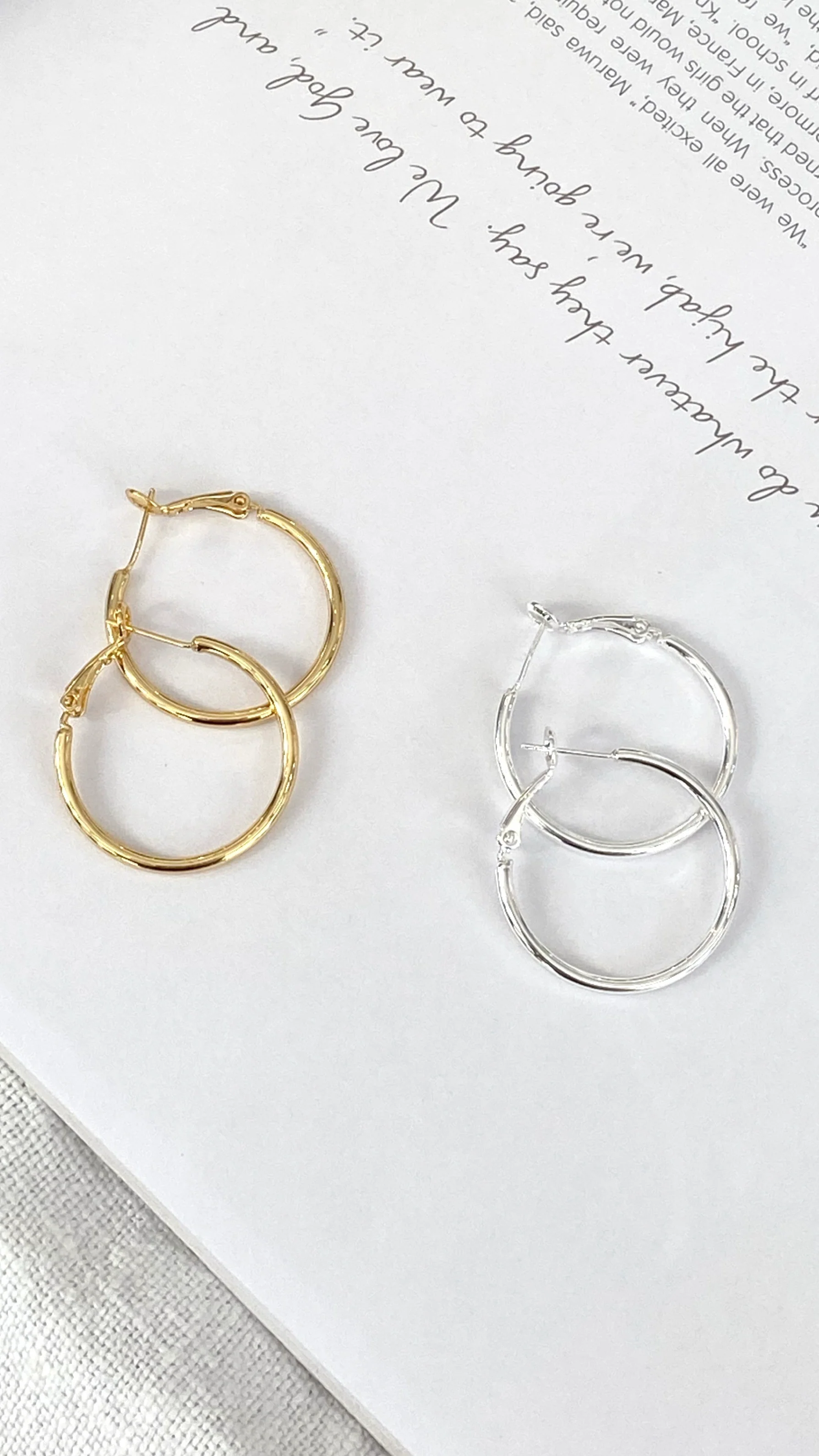 Leni Hoops - Gold - luluinthesky
