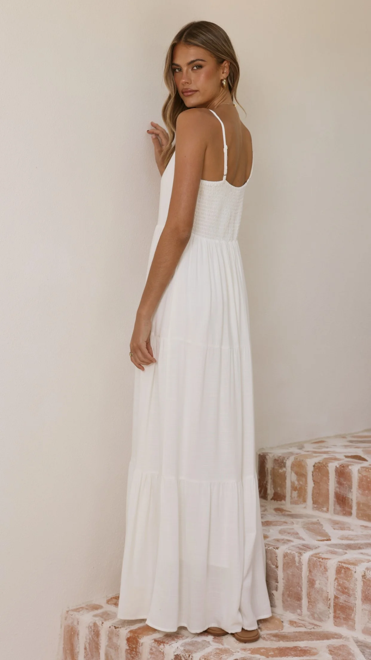 Shelley Maxi Dress - White - luluinthesky