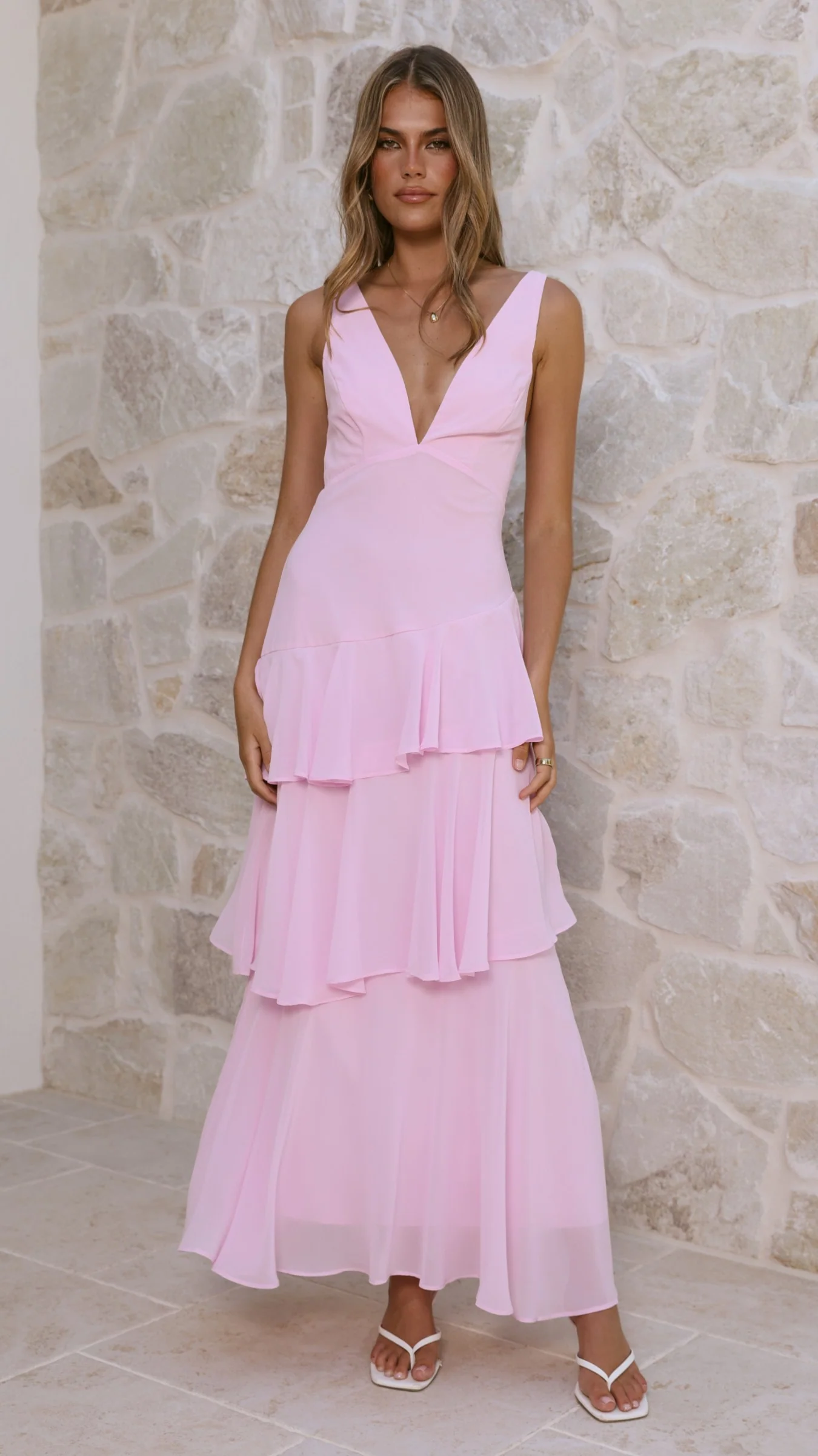 Stasie Maxi Dress - Pink - luluinthesky