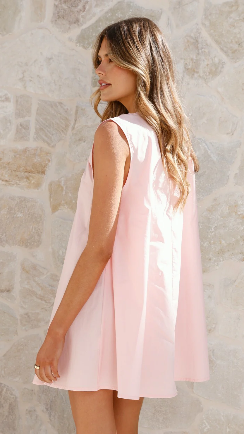 Vanessa Mini Dress - Pink - luluinthesky