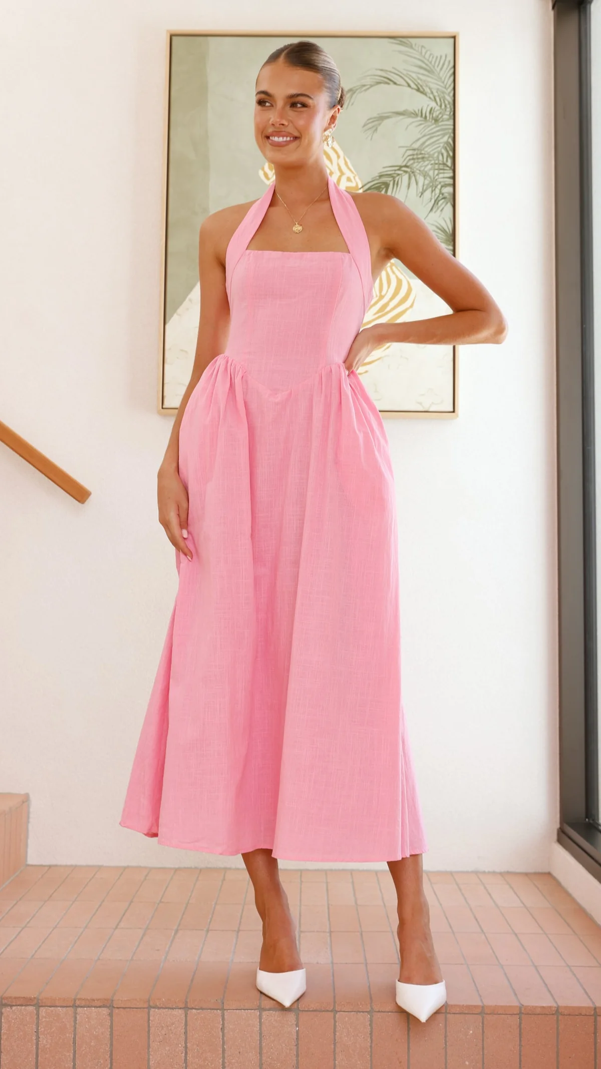 Caden Maxi Dress - Pink - luluinthesky