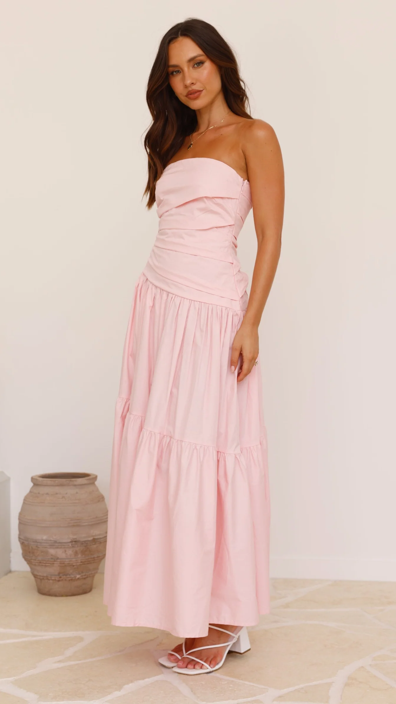 Lola Maxi Dress - Pink - luluinthesky