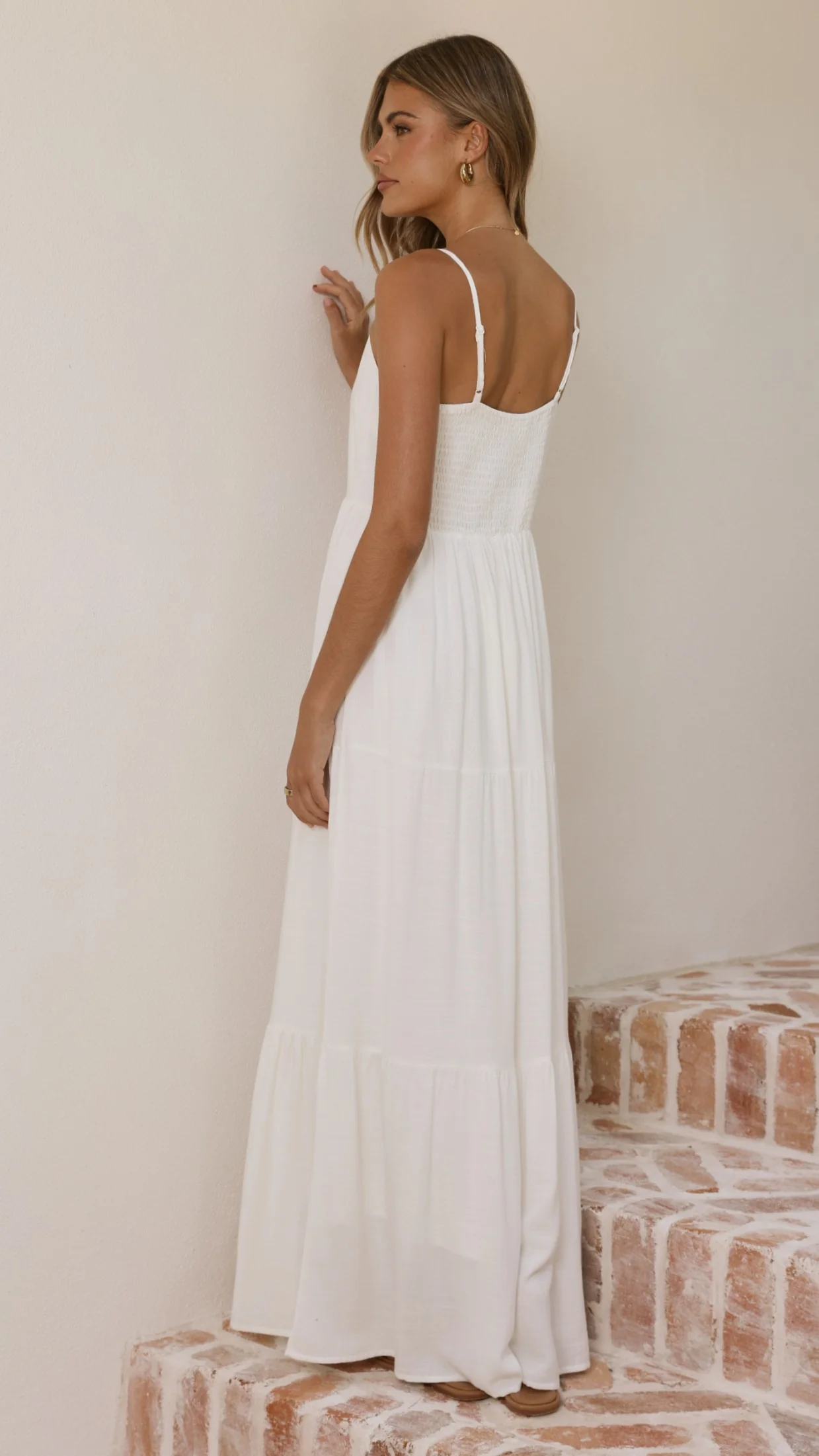 Shelley Maxi Dress - White - luluinthesky