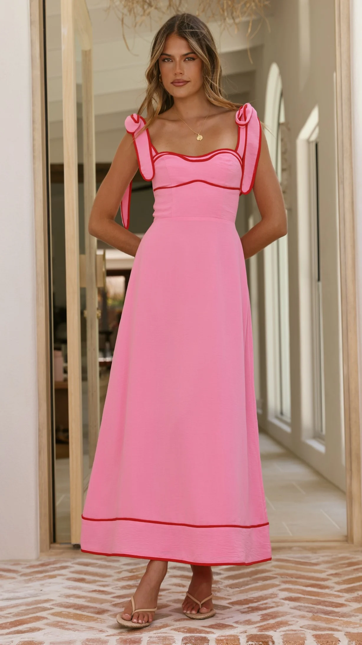 Beverly Maxi Dress - Pink - luluinthesky