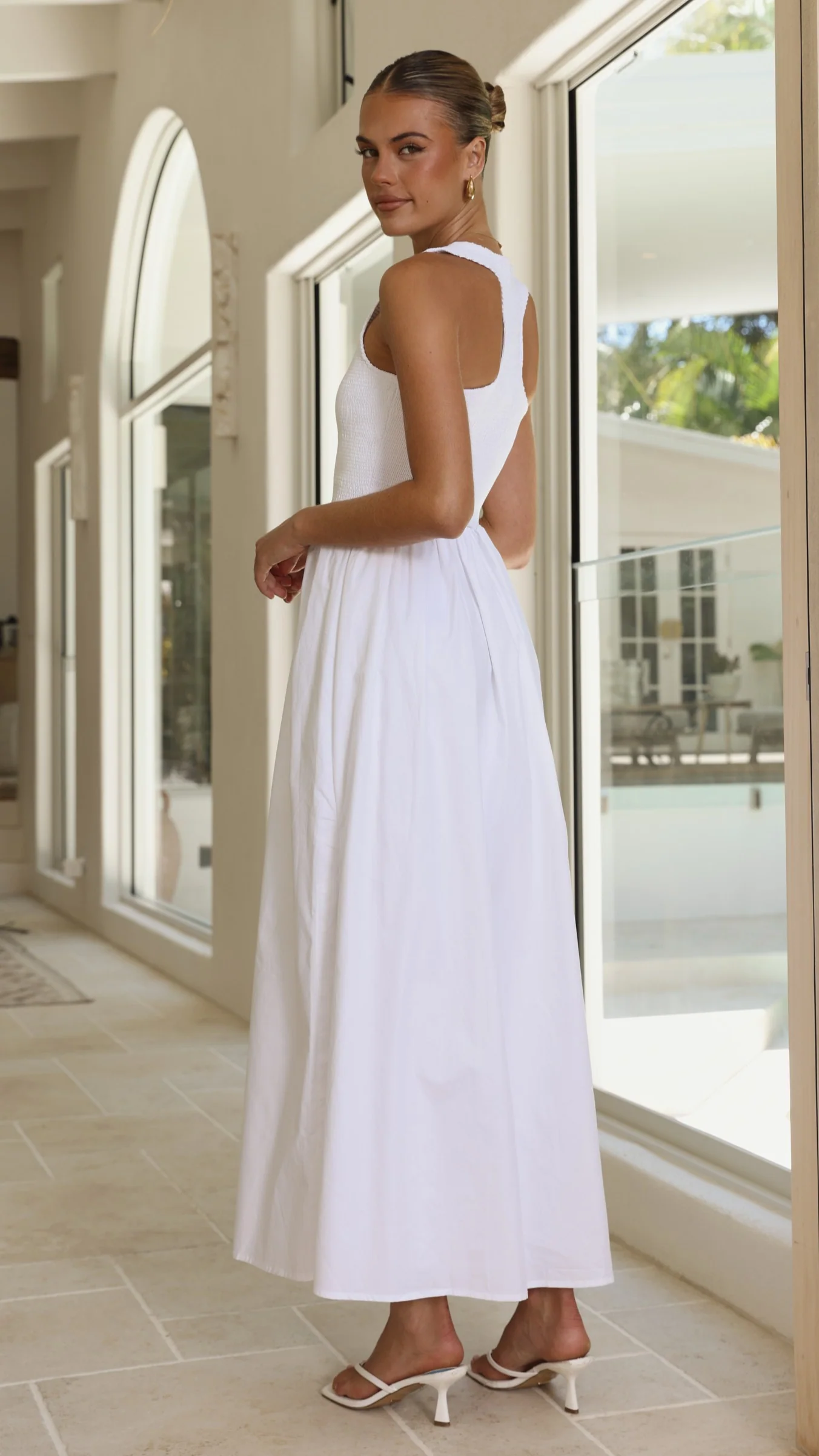 Amira Maxi Dress - White - luluinthesky
