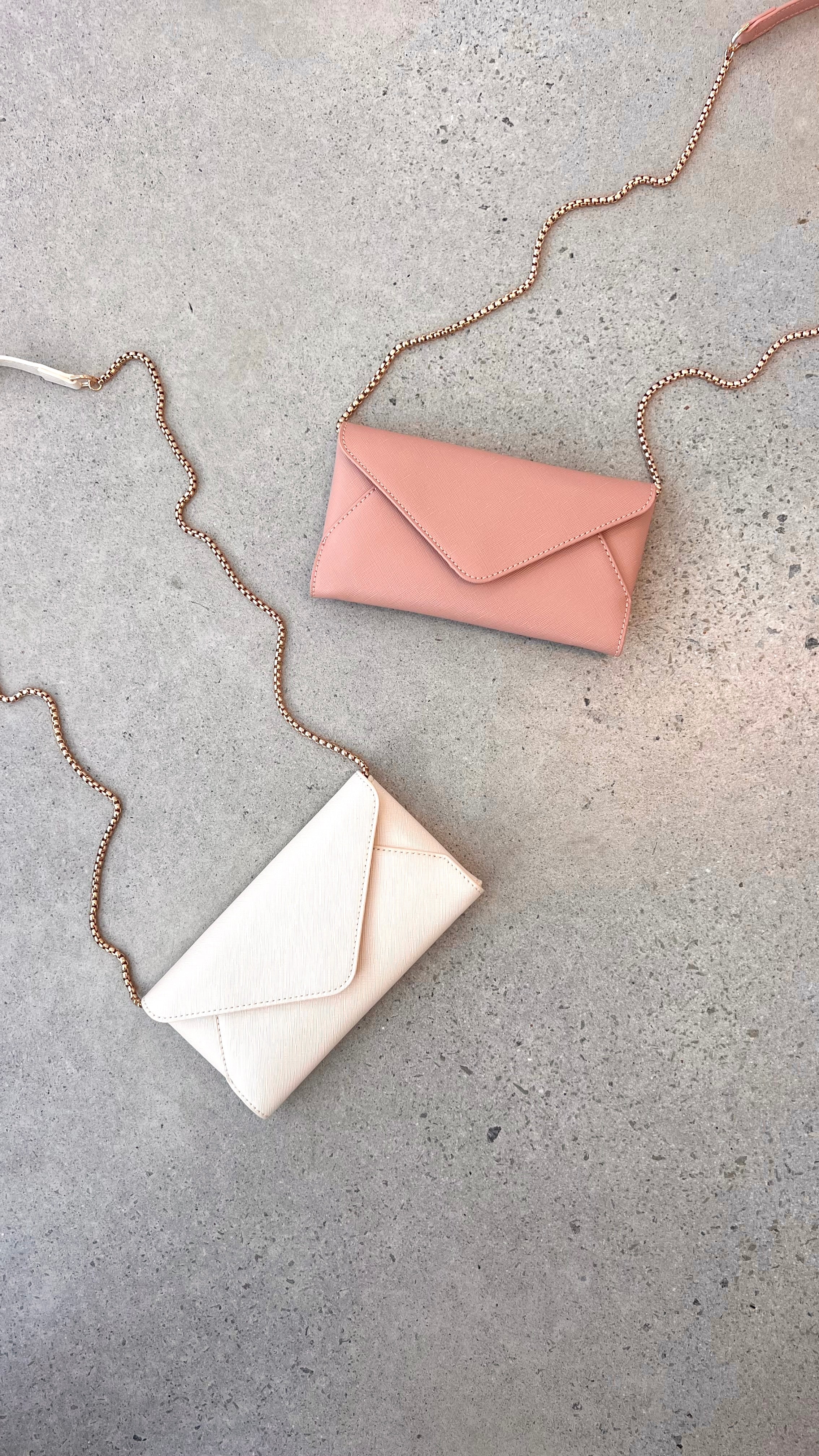 Carmen Envelope Cross Body Bag - Cream - luluinthesky