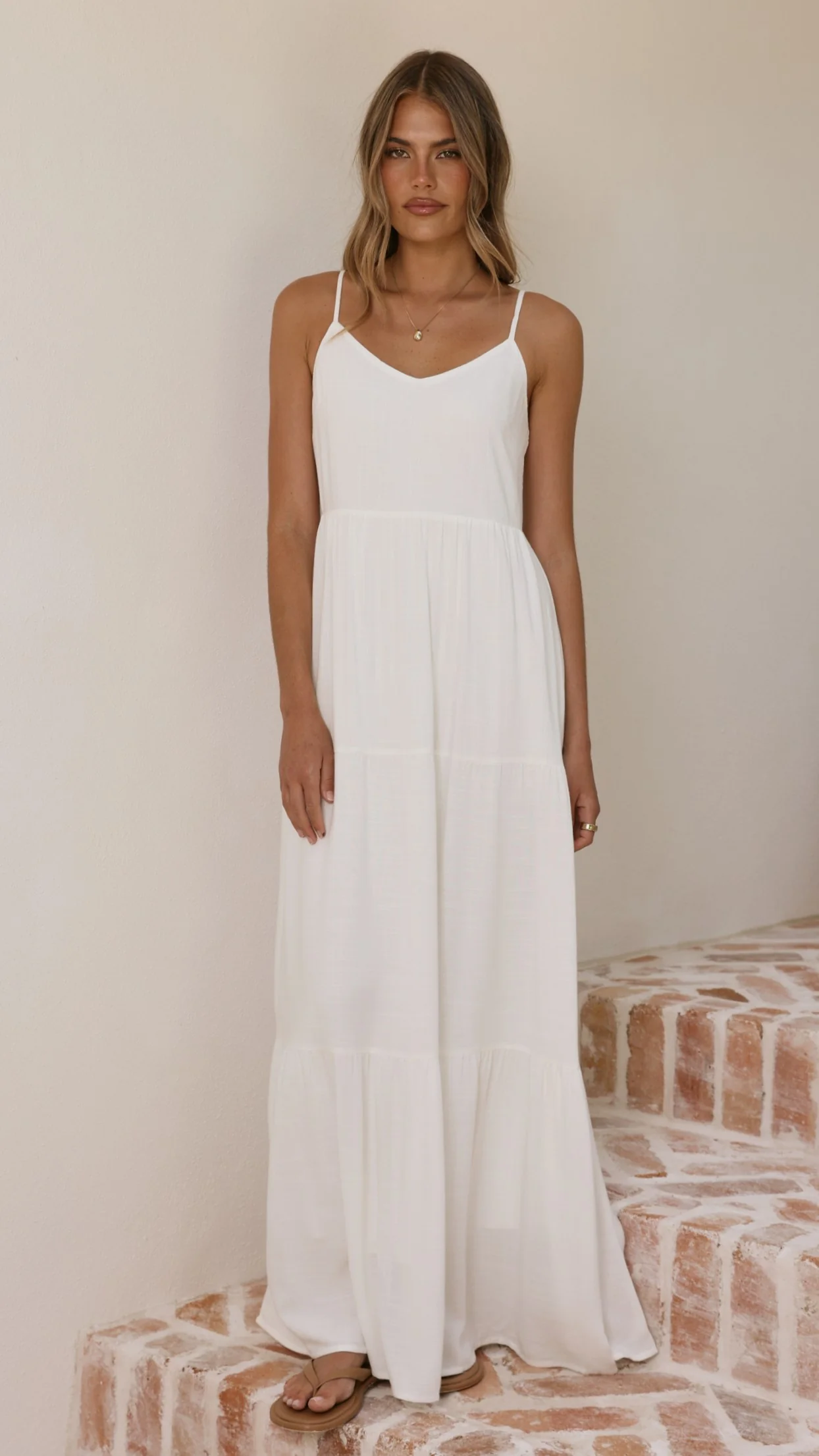 Shelley Maxi Dress - White - luluinthesky