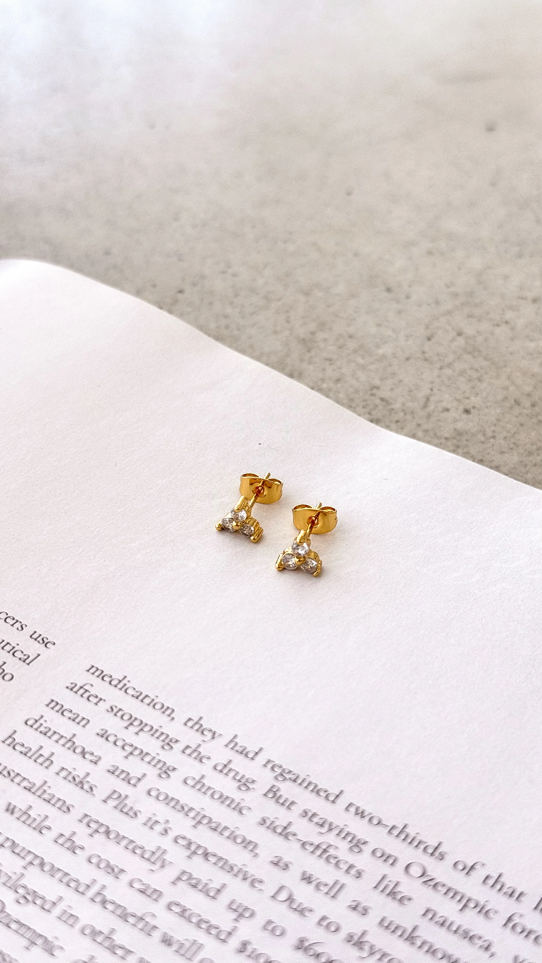 Ashlee Earrings - Gold - luluinthesky