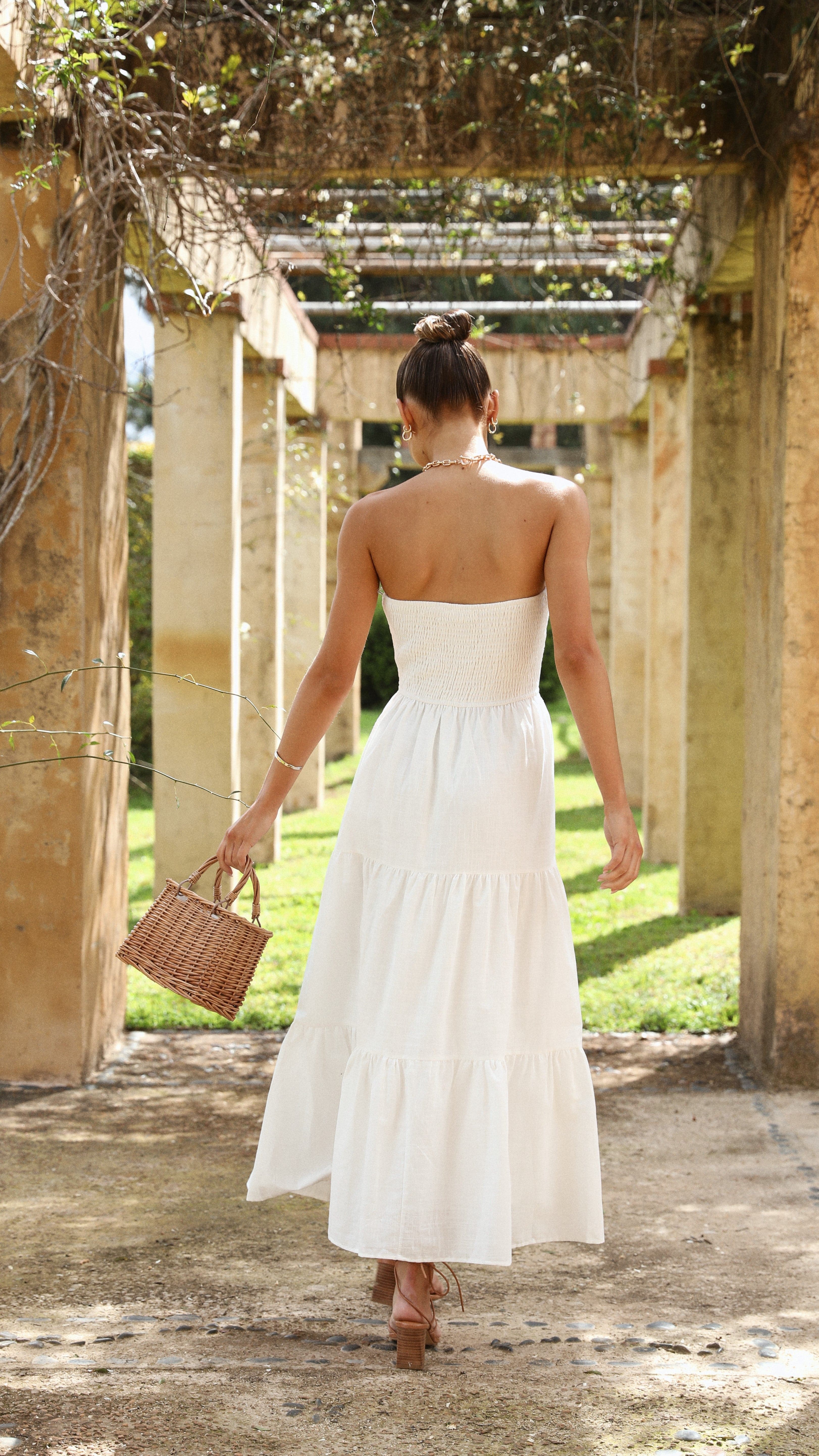 Brooke Maxi Dress - White - luluinthesky