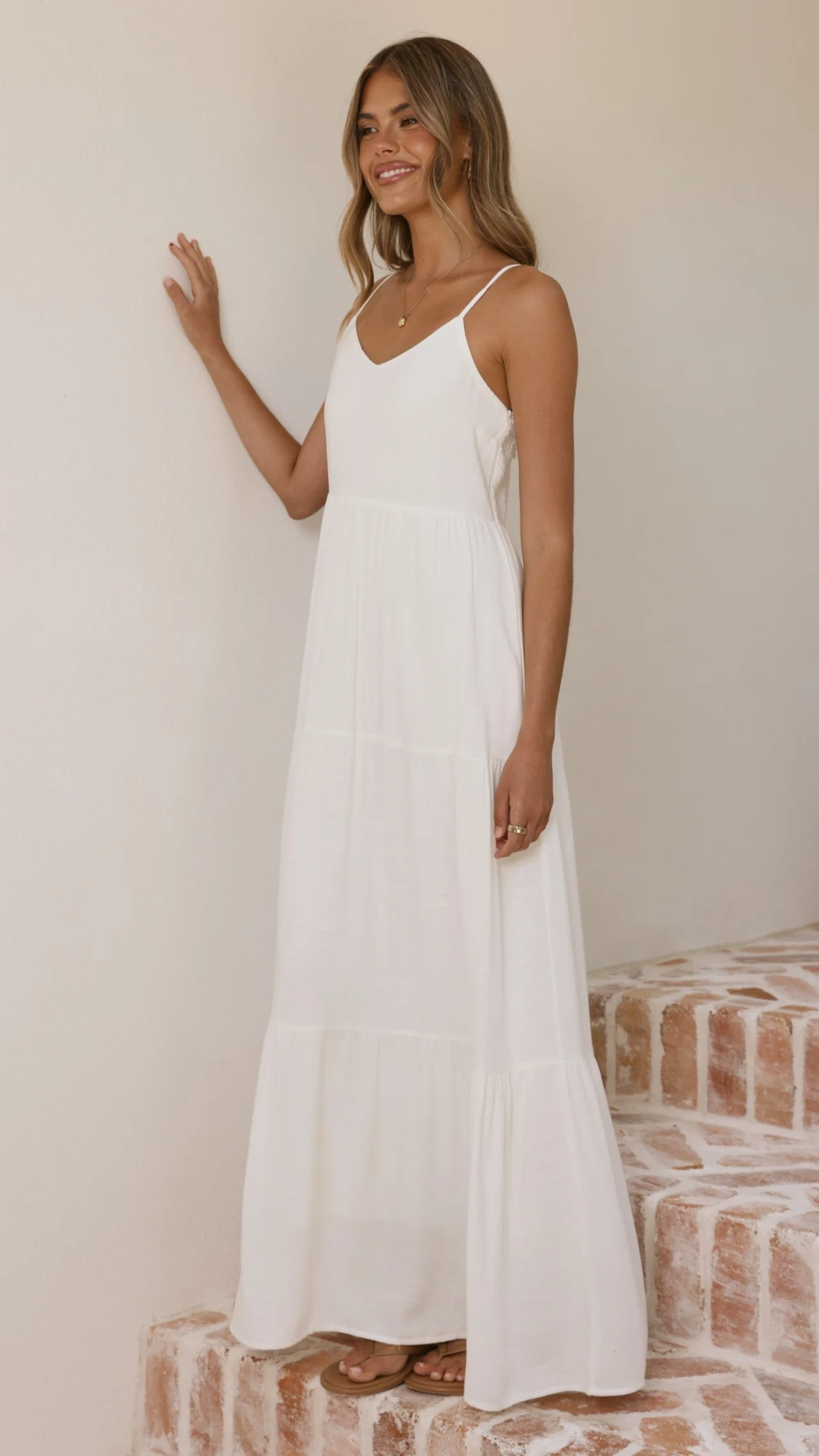 Shelley Maxi Dress - White - luluinthesky