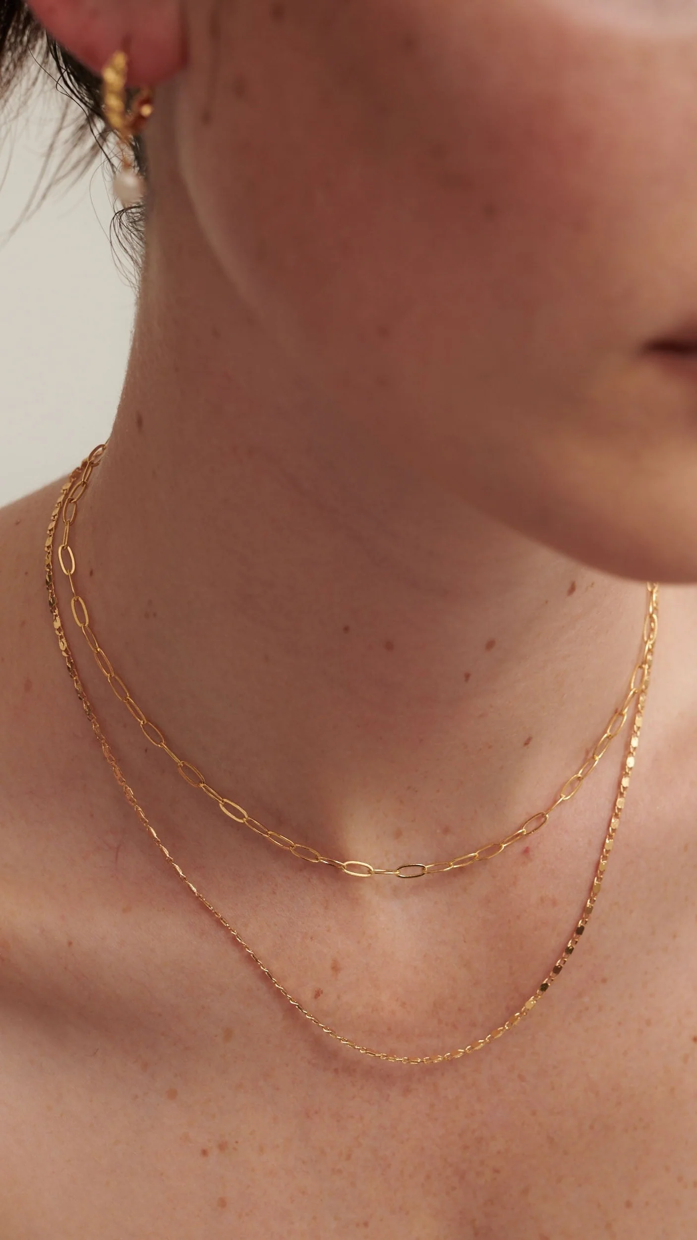 Fine Layered 18K Gold Plated Necklace - Gold - luluinthesky