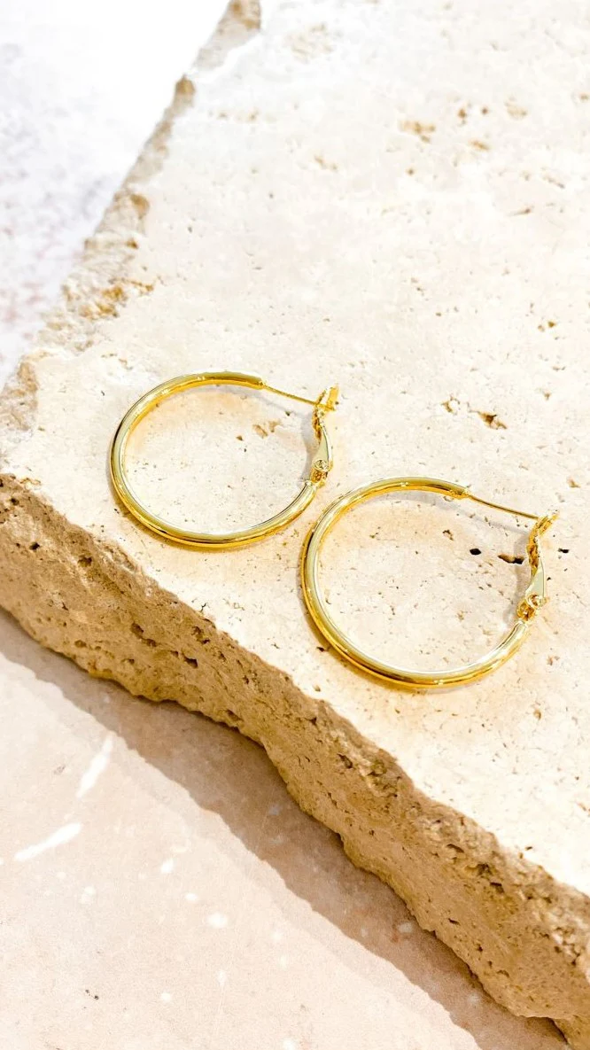Leni Hoops - Gold - luluinthesky