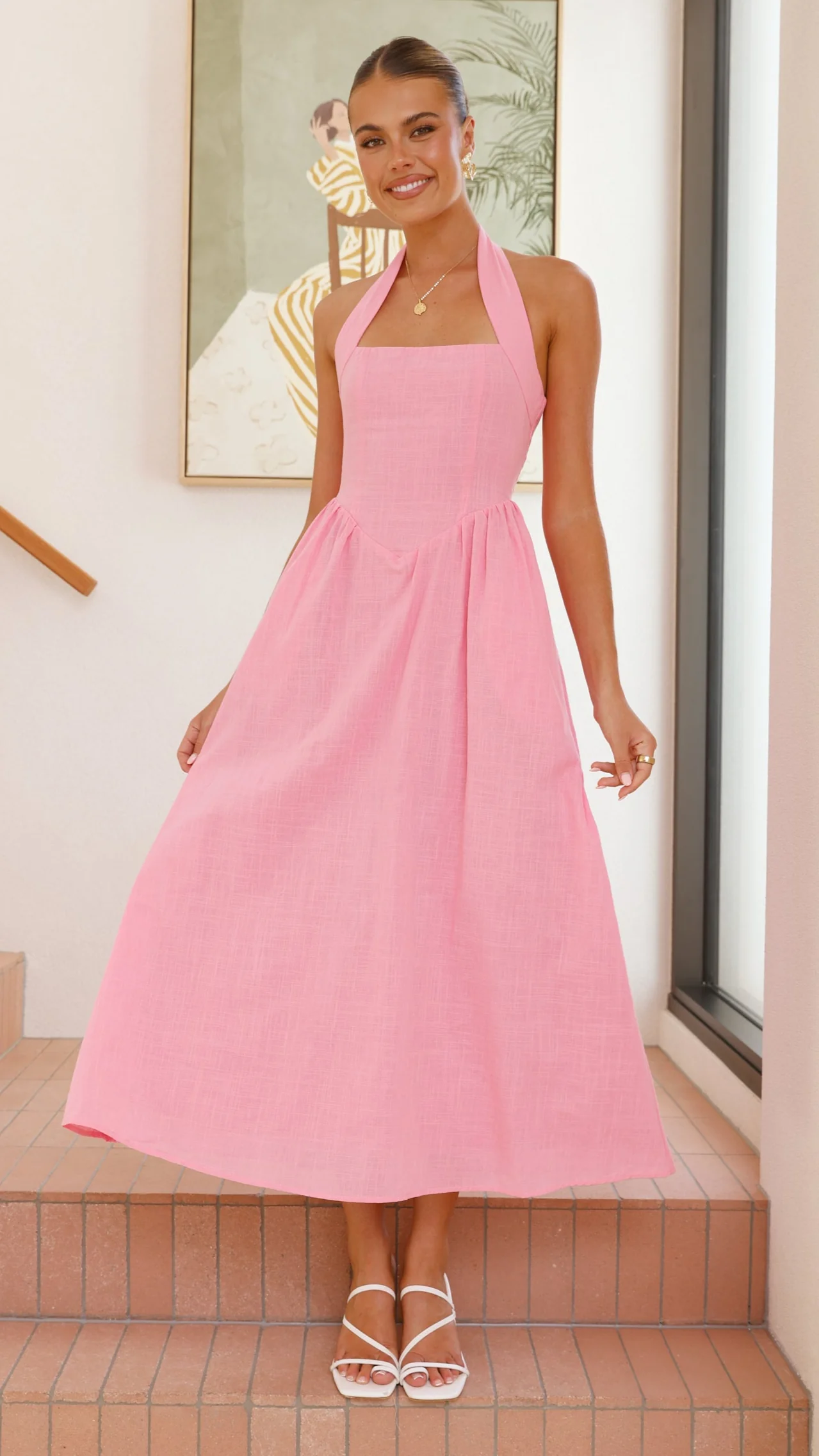 Caden Maxi Dress - Pink - luluinthesky