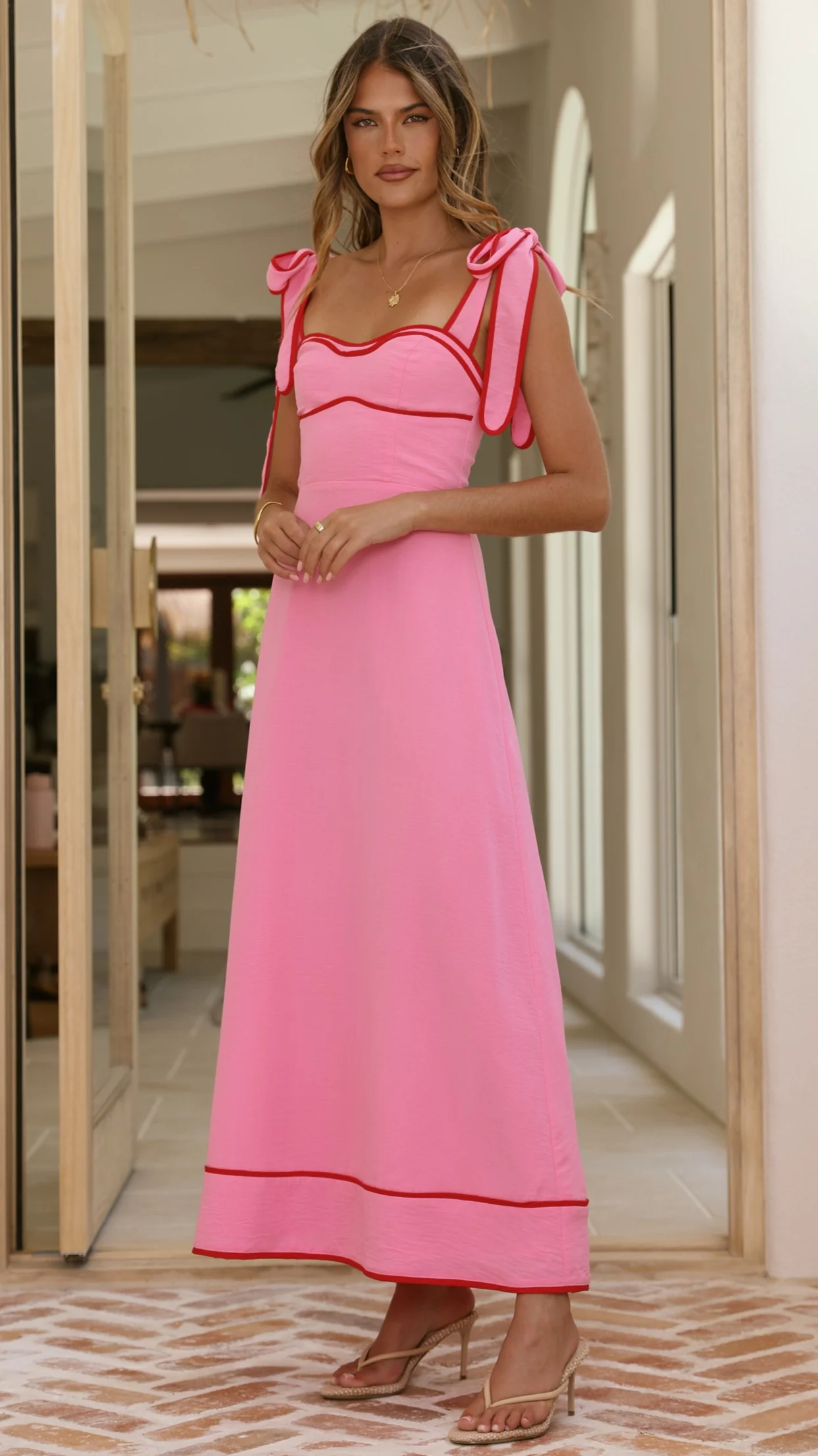 Beverly Maxi Dress - Pink - luluinthesky