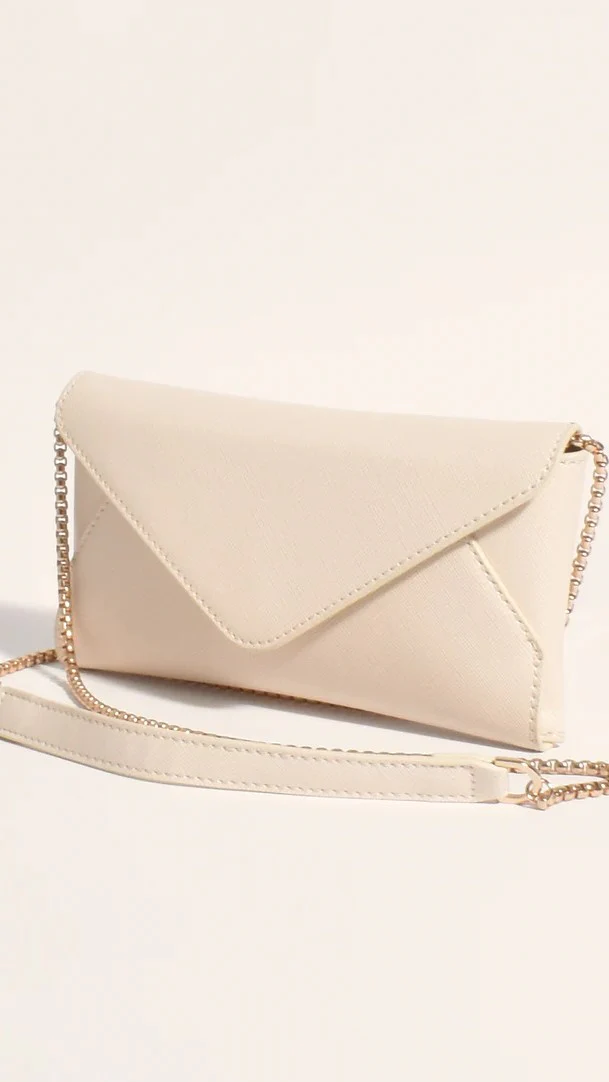 Carmen Envelope Cross Body Bag - Cream - luluinthesky