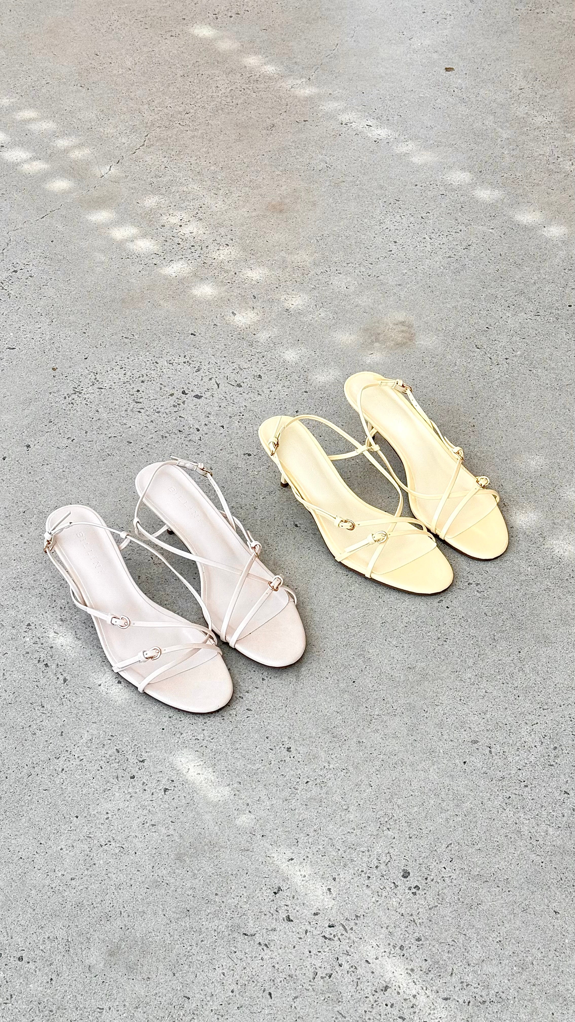 Flossie Heel - Pearl Shine - luluinthesky