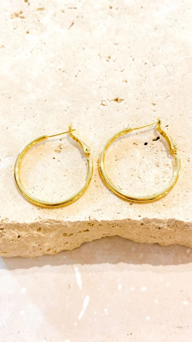 Leni Hoops - Gold - luluinthesky