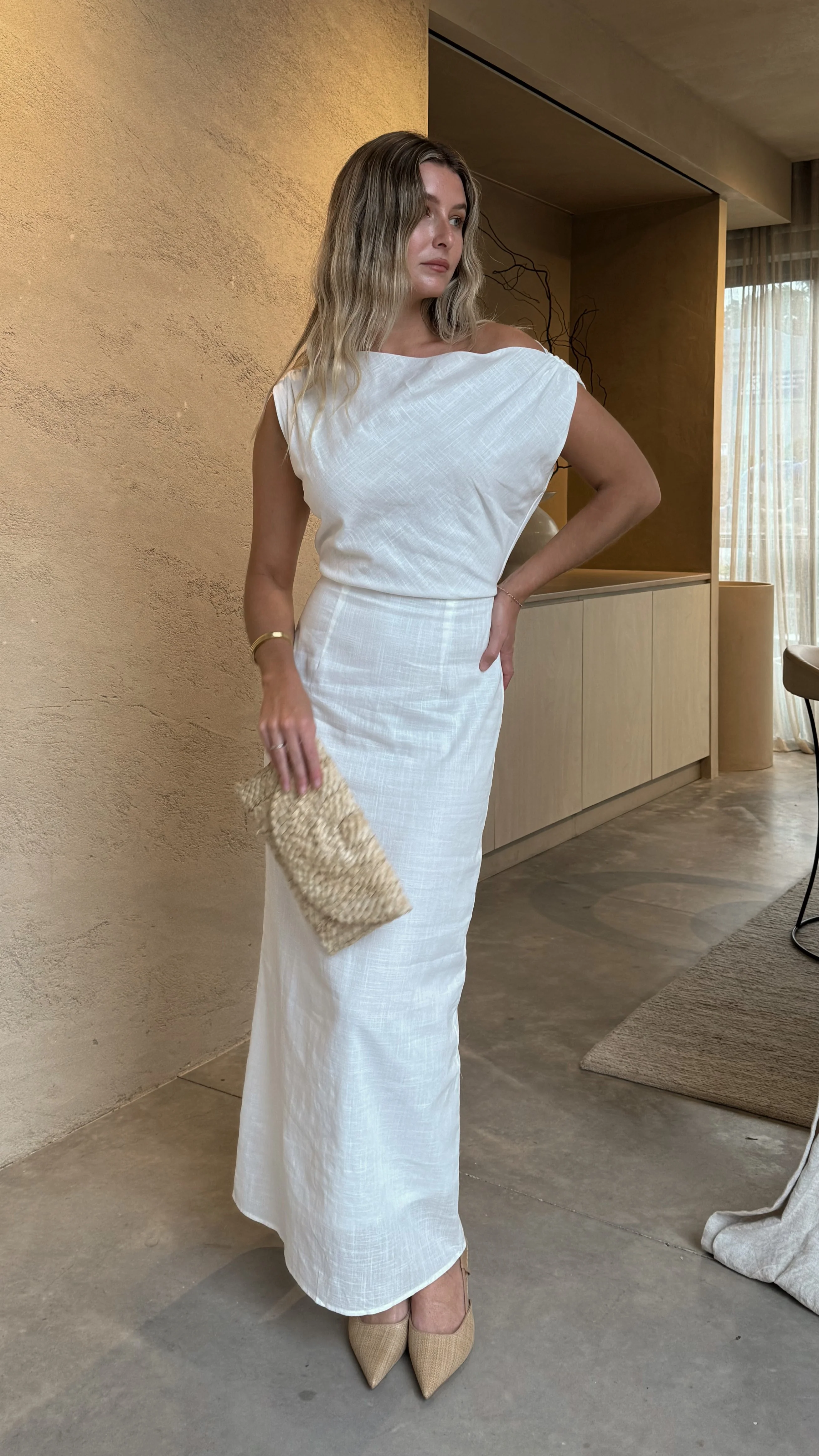 Luci Maxi Dress - White - luluinthesky