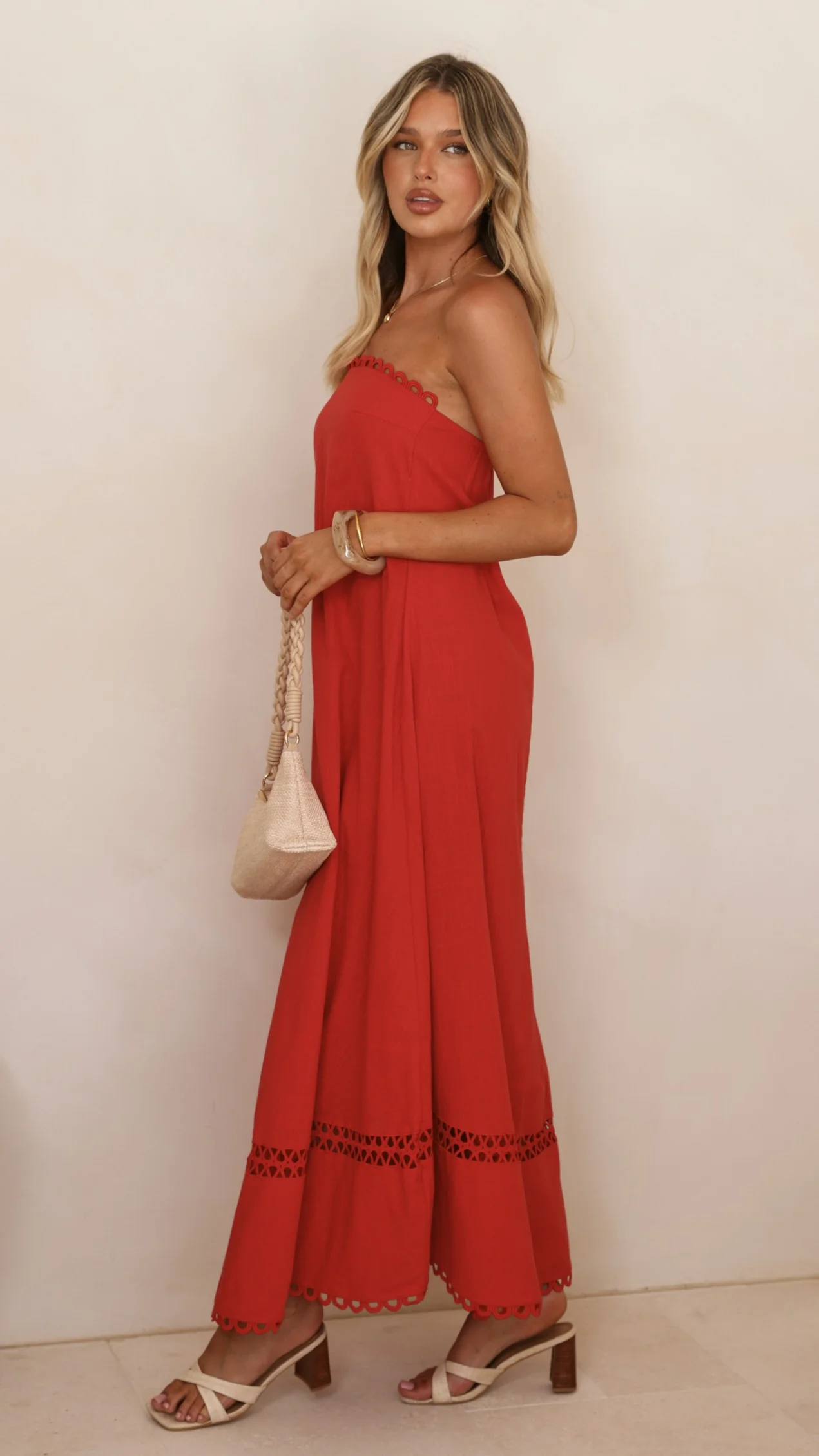 Sandra Maxi Dress - Red - luluinthesky