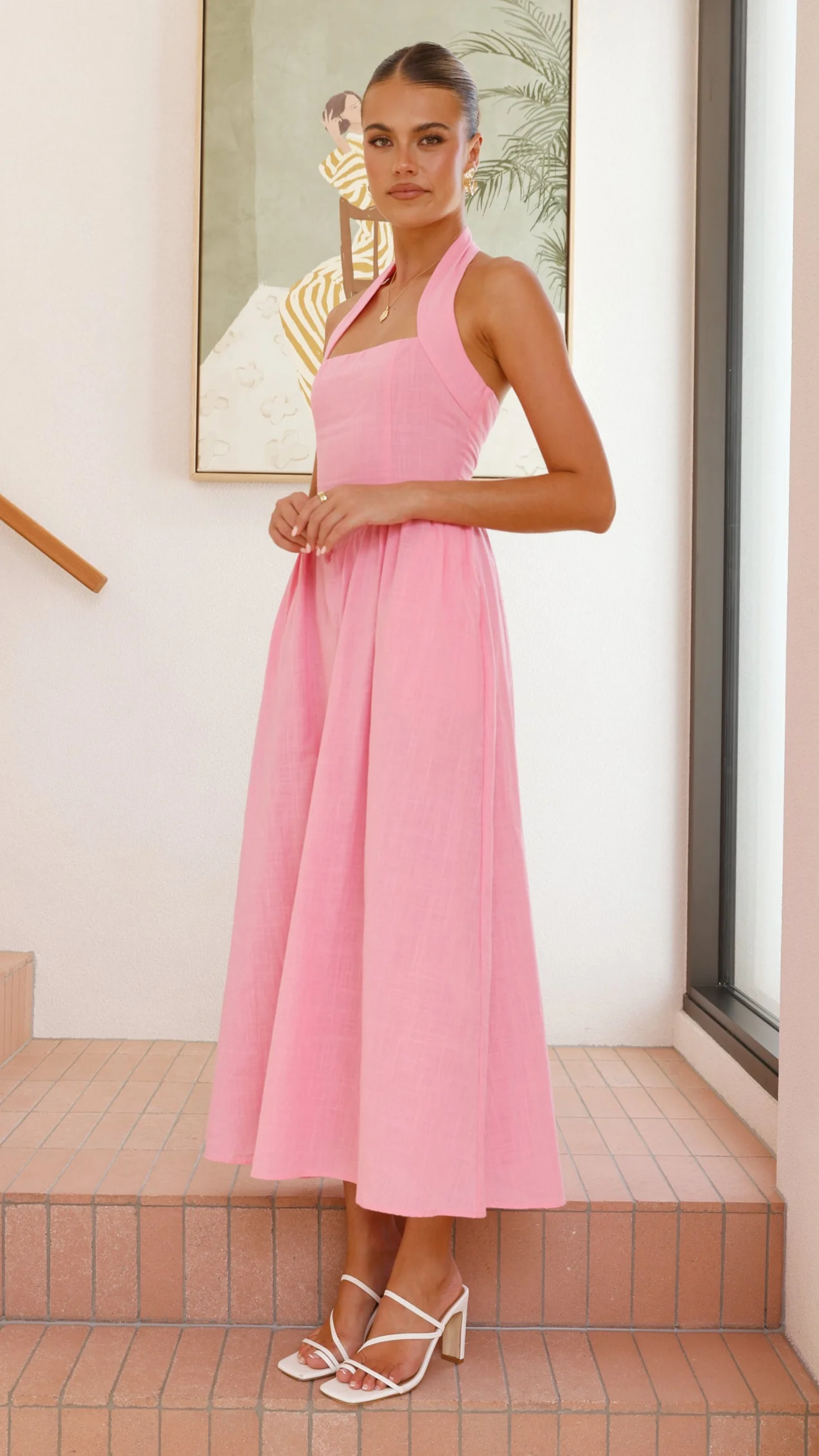 Caden Maxi Dress - Pink - luluinthesky