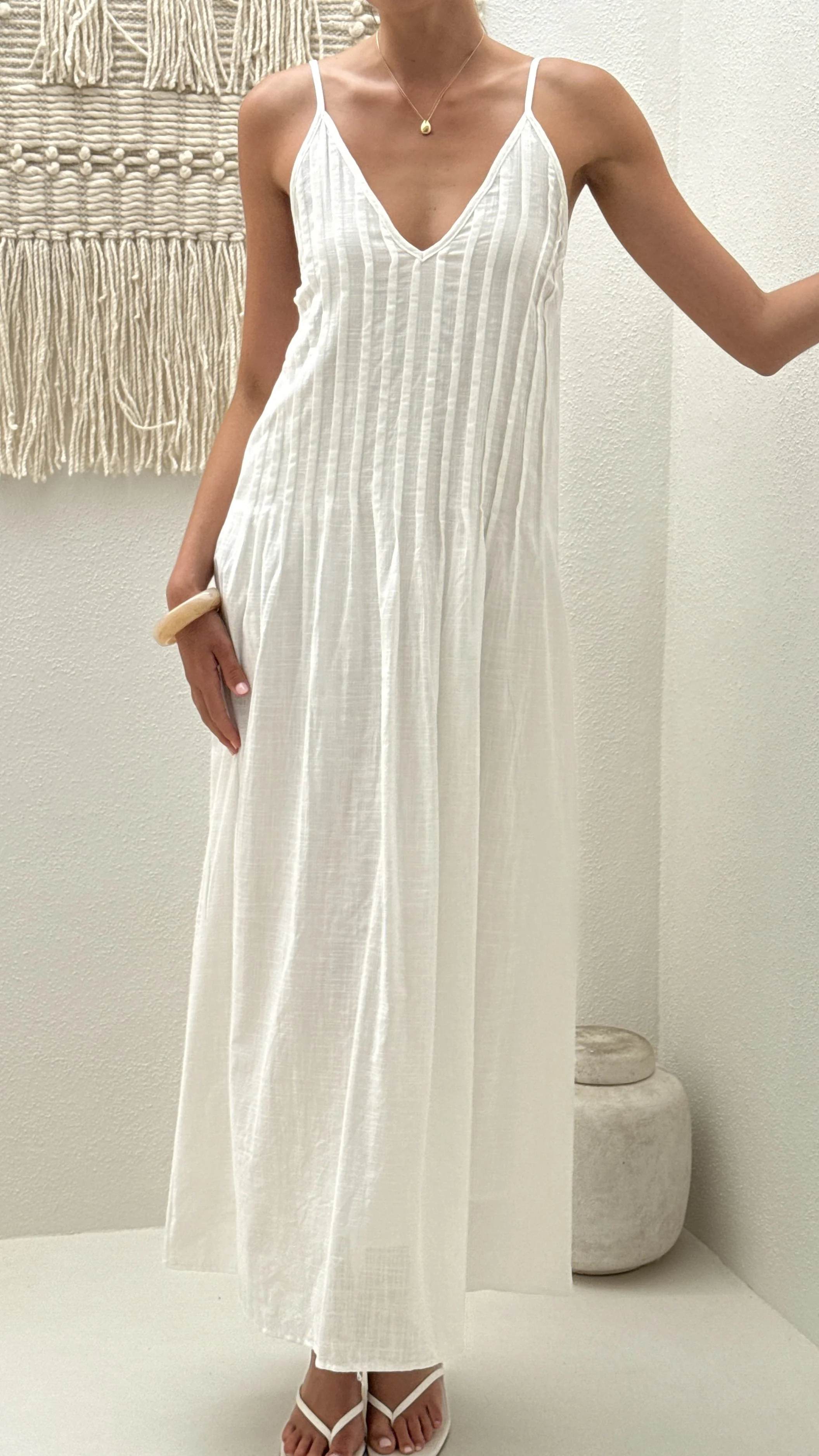 Aspen Maxi Dress - White - luluinthesky