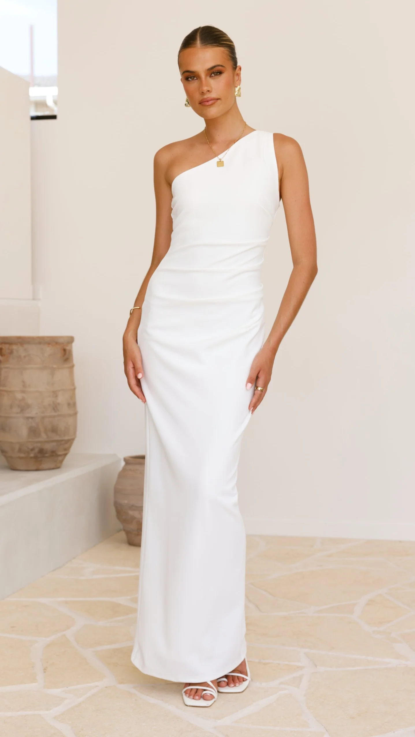 Cataleya Maxi Dress - White - luluinthesky