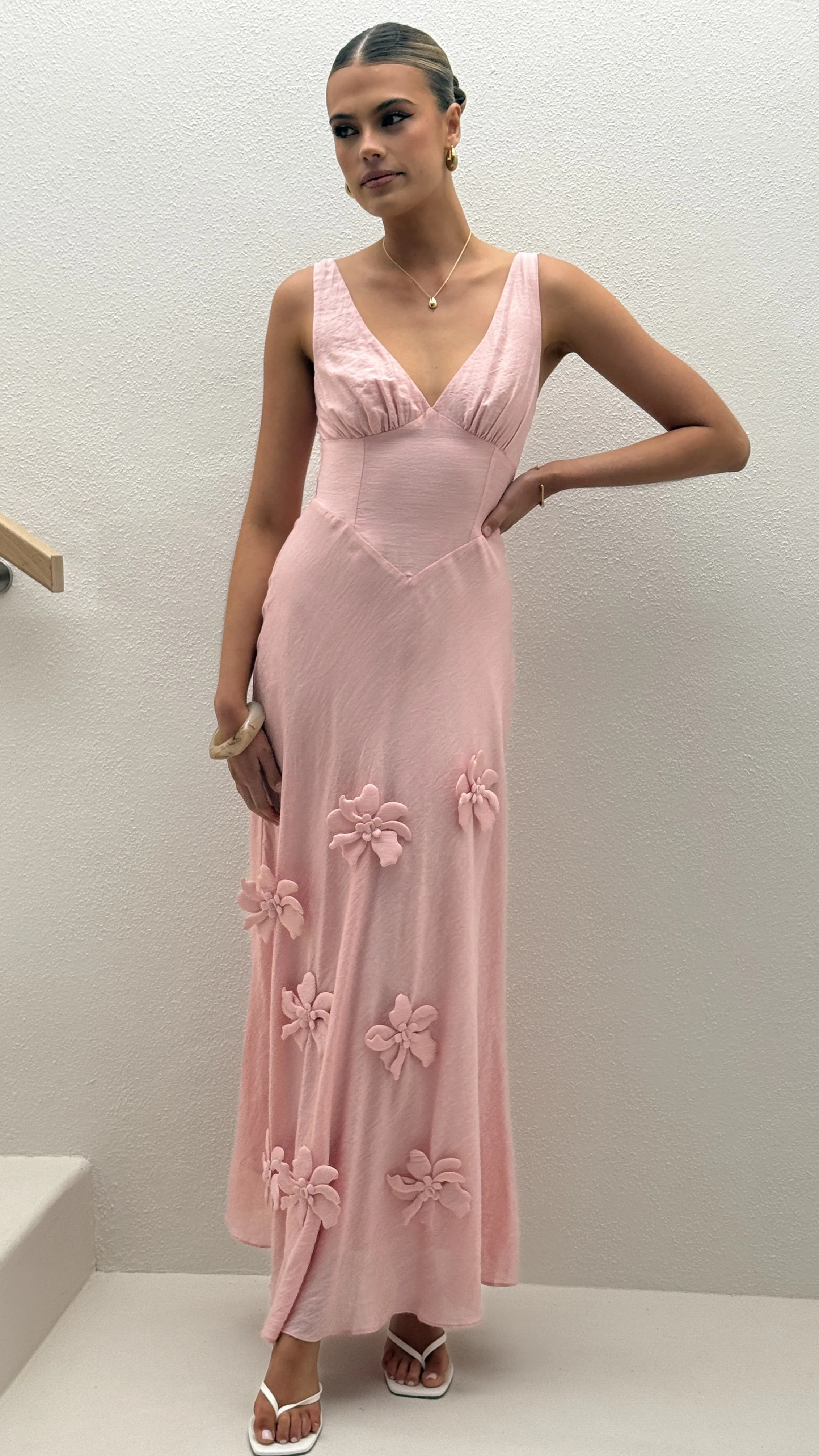 Lavara Maxi Dress - Pink - luluinthesky