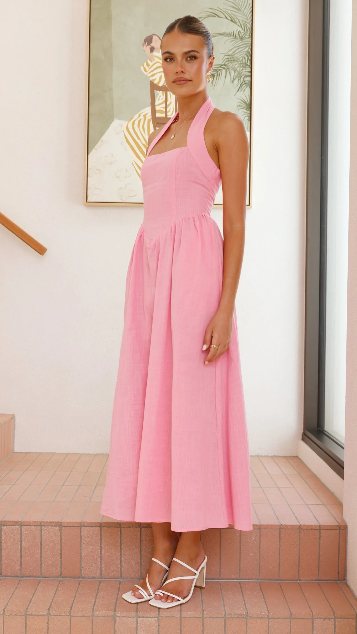 Caden Maxi Dress - Pink - luluinthesky