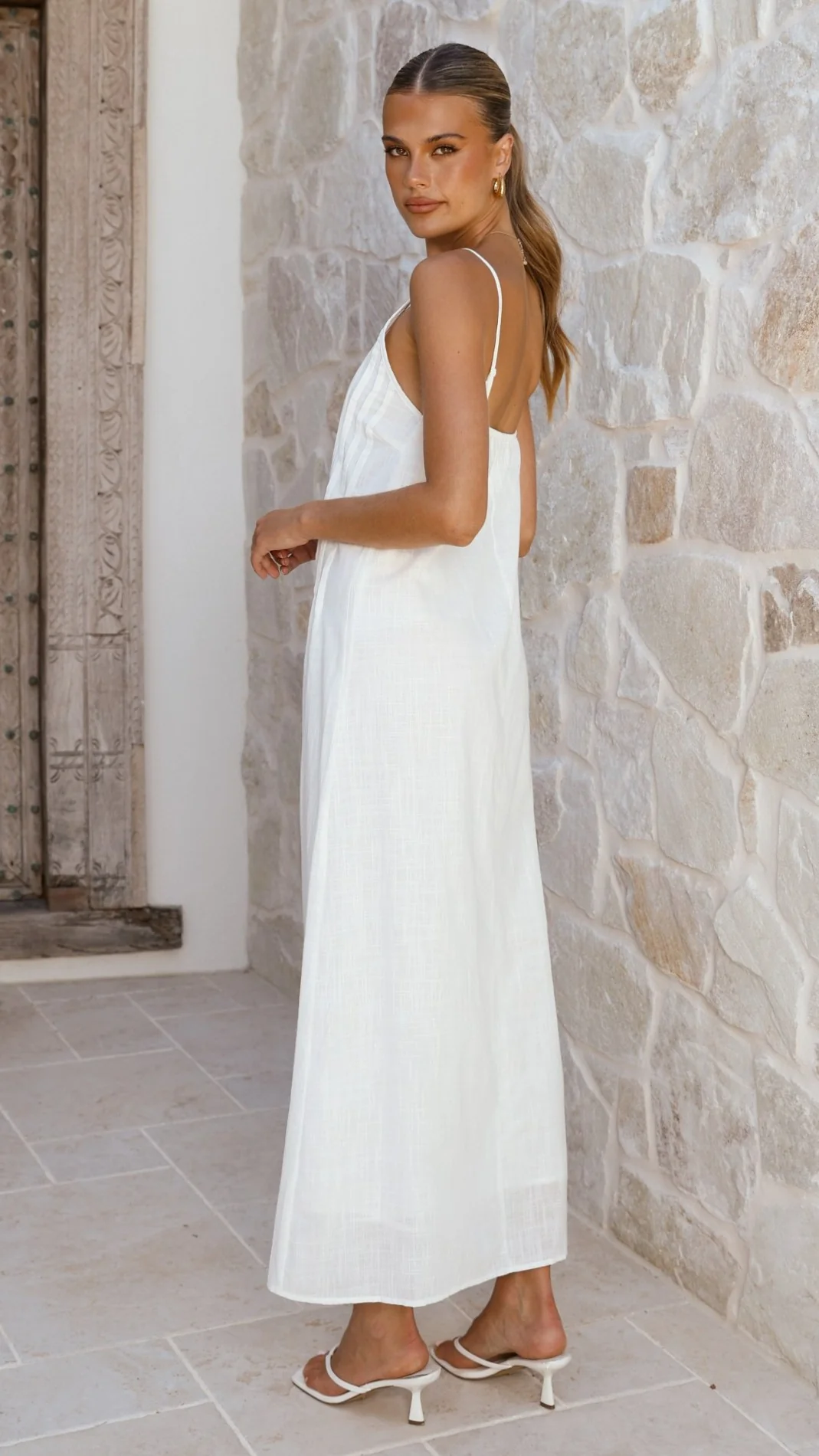 Aspen Maxi Dress - White - luluinthesky