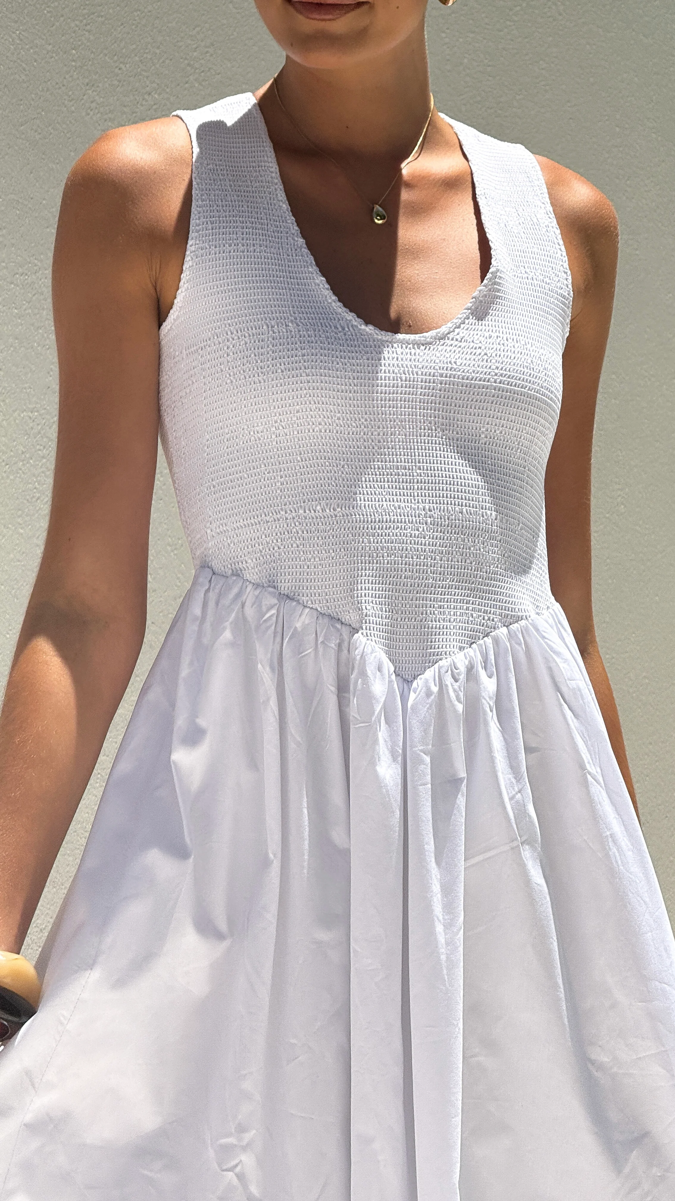 Amira Maxi Dress - White - luluinthesky