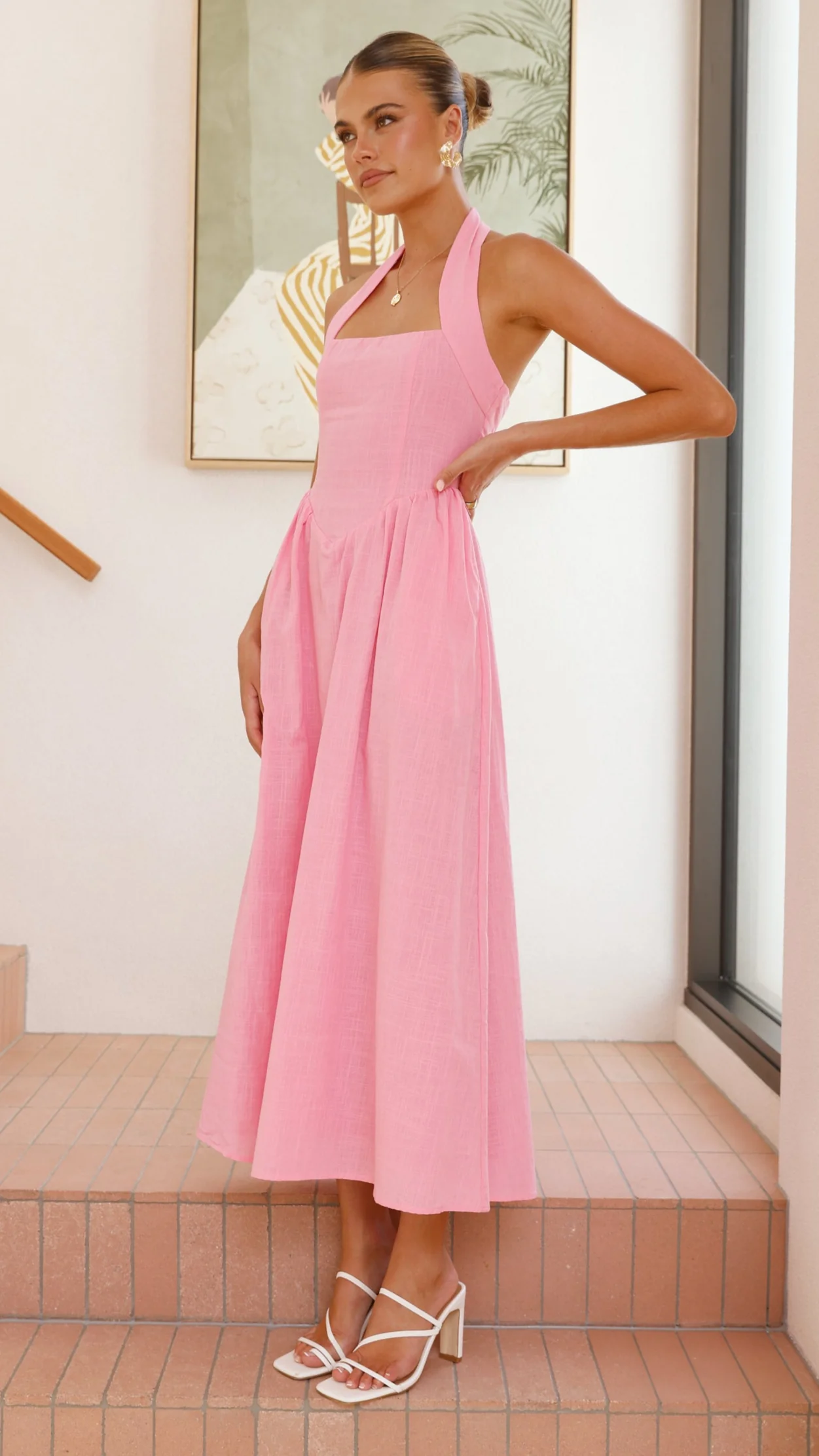 Caden Maxi Dress - Pink - luluinthesky