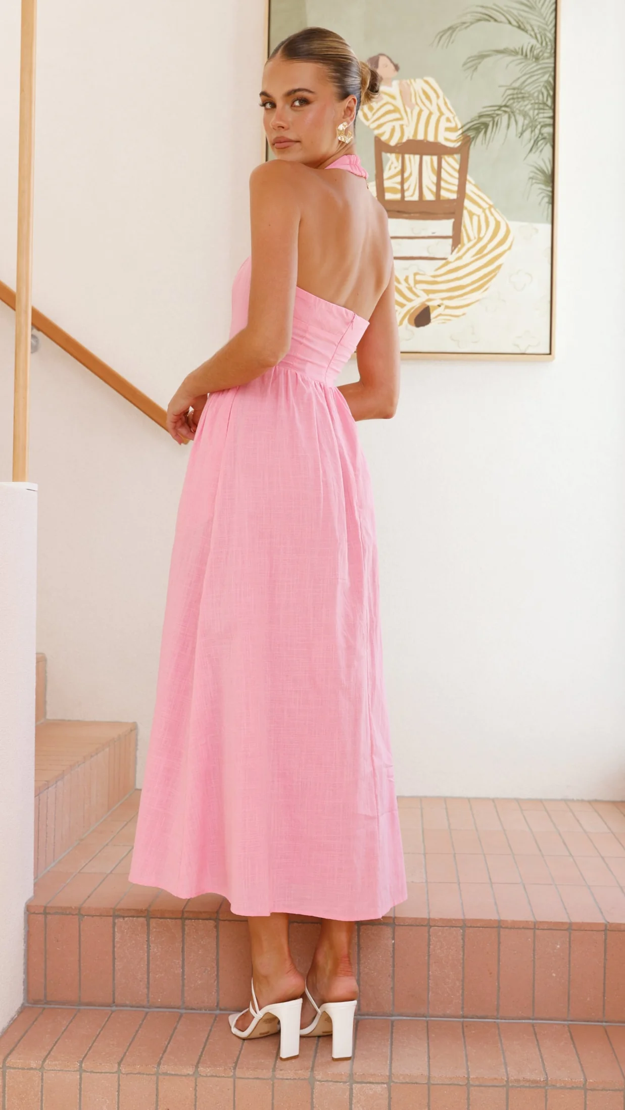 Caden Maxi Dress - Pink - luluinthesky