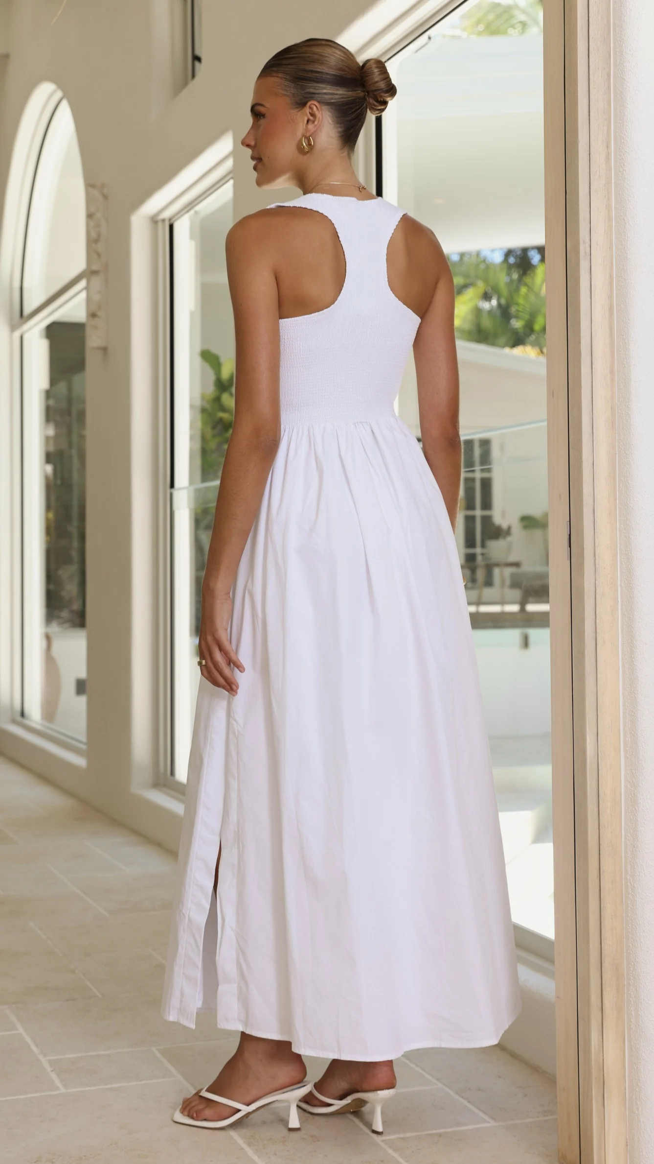 Amira Maxi Dress - White - luluinthesky