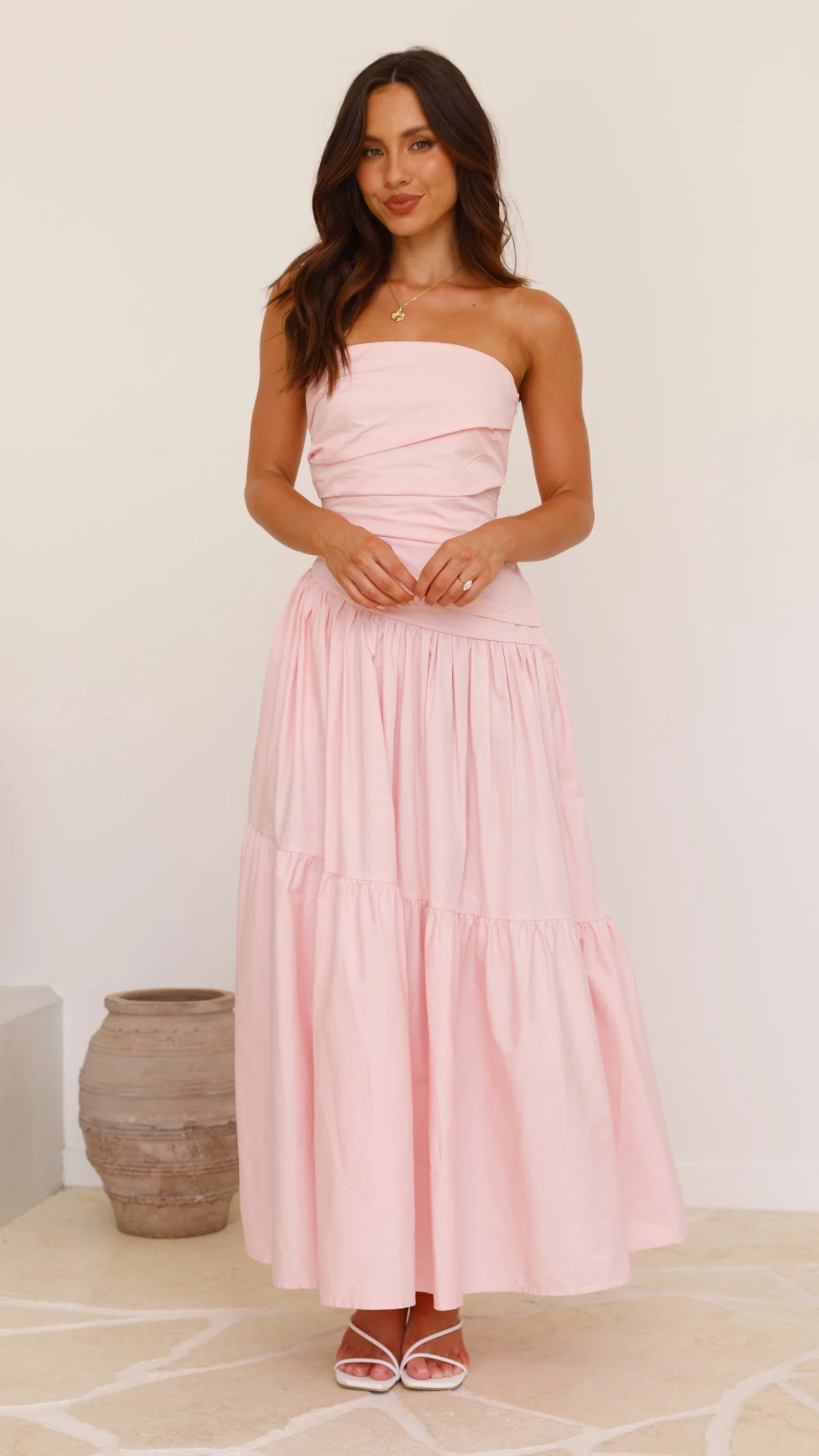Lola Maxi Dress - Pink - luluinthesky
