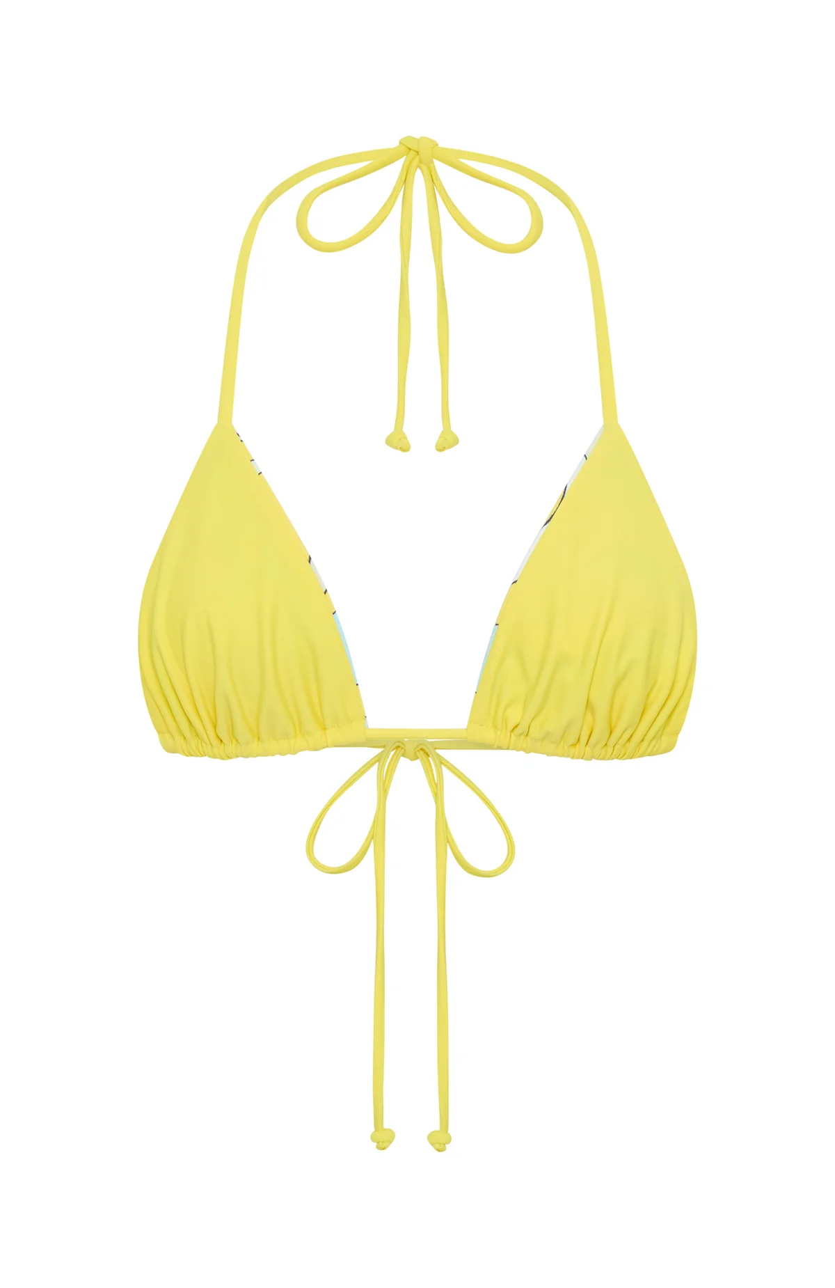 Coolum Reversible Bikini Top Lemontini Fizz - luluinthesky