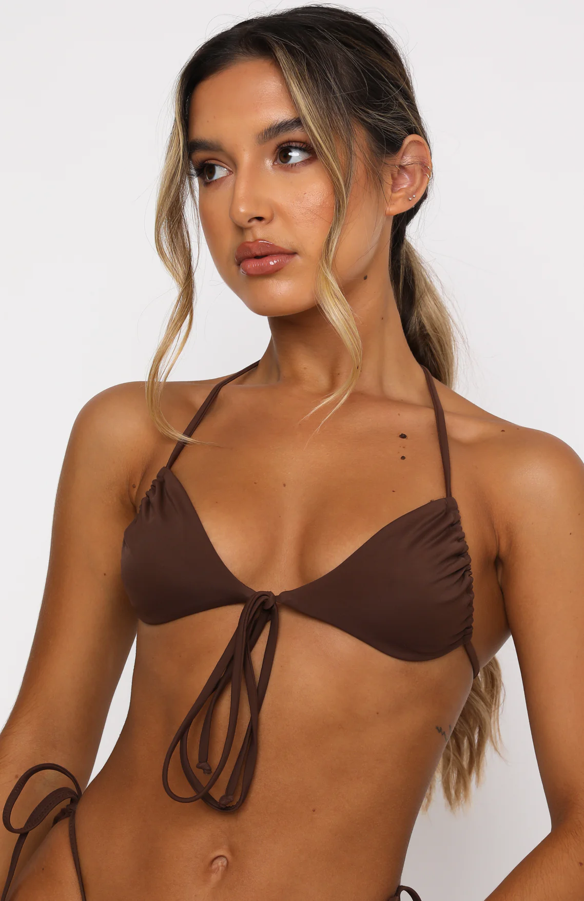 Golden Hour Bikini Top Chocolate - luluinthesky