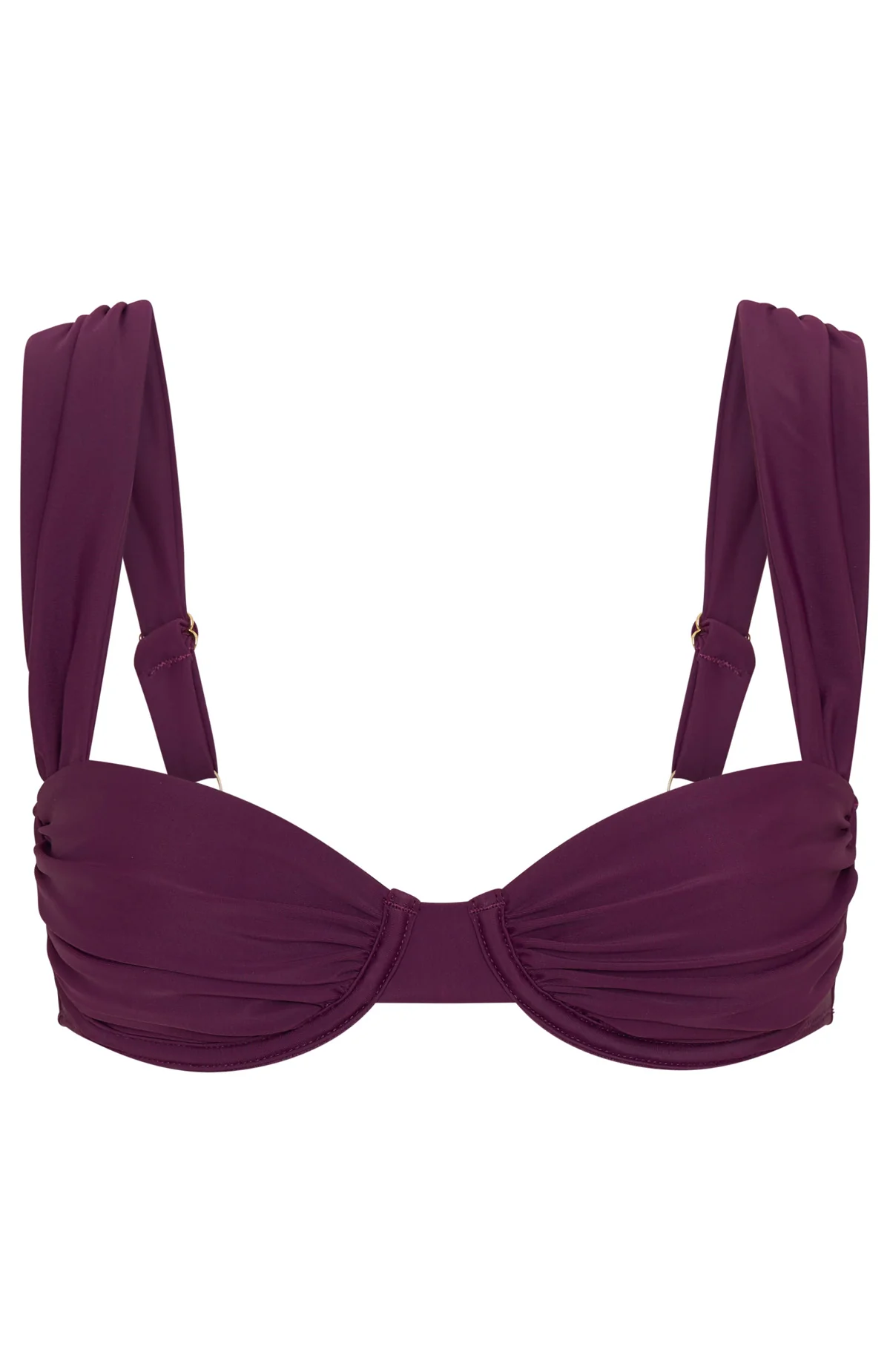 Elouera Bikini Top Plum - luluinthesky