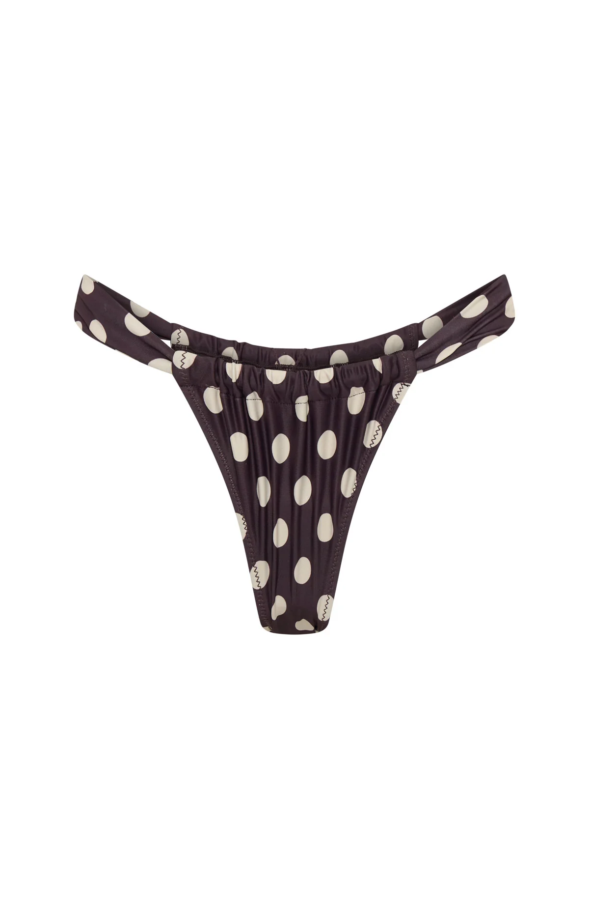 Huskisson Bottoms Choc/Cream Polka Dot - luluinthesky