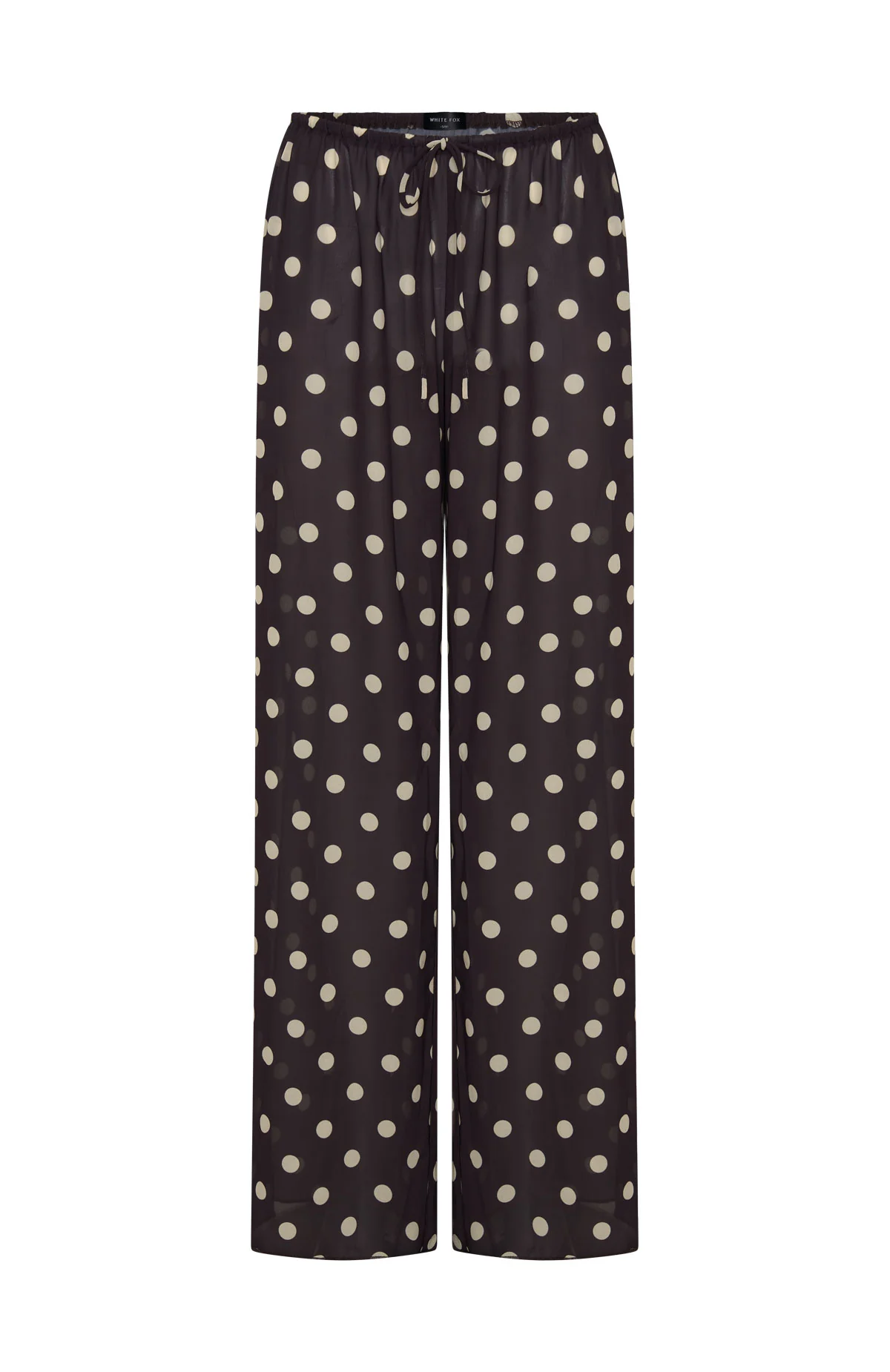 Croatian Coast Pants Choc/Cream Polka Dot - luluinthesky