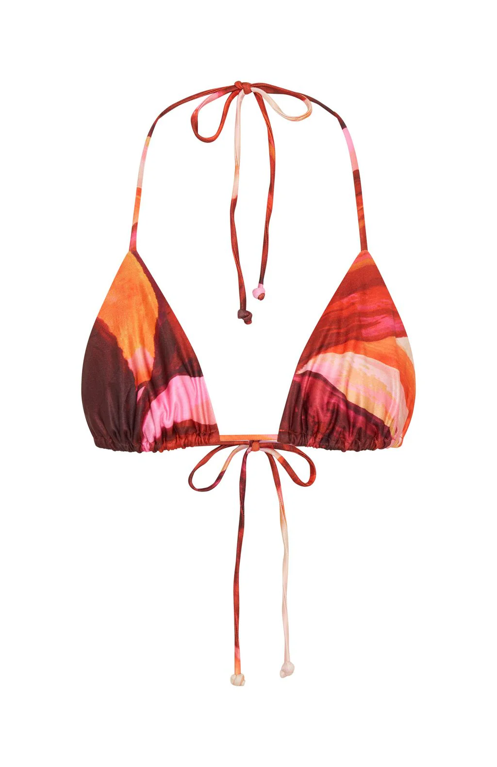 Waves Bikini Top Sunset Petal - luluinthesky